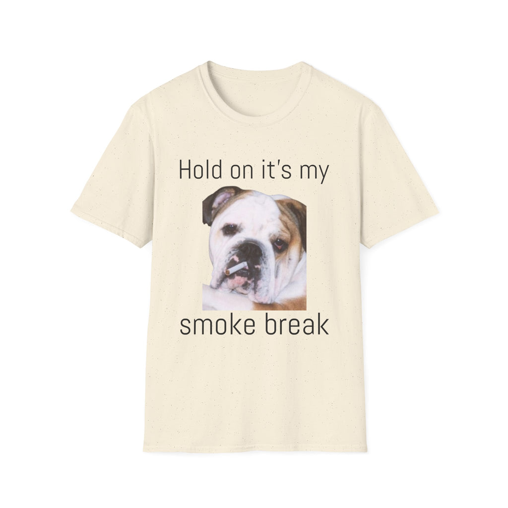 Funny Smoking Bulldog T-Shirt — Humorous Bulldog Graphic Tee