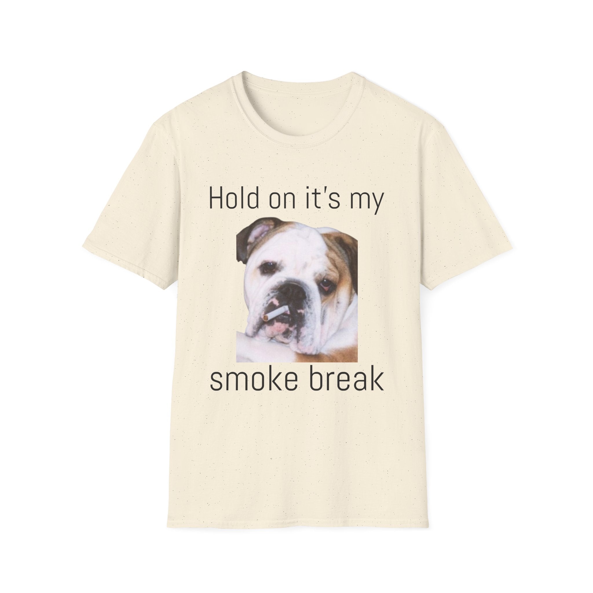 Funny Smoking Bulldog T-Shirt — Humorous Bulldog Graphic Tee