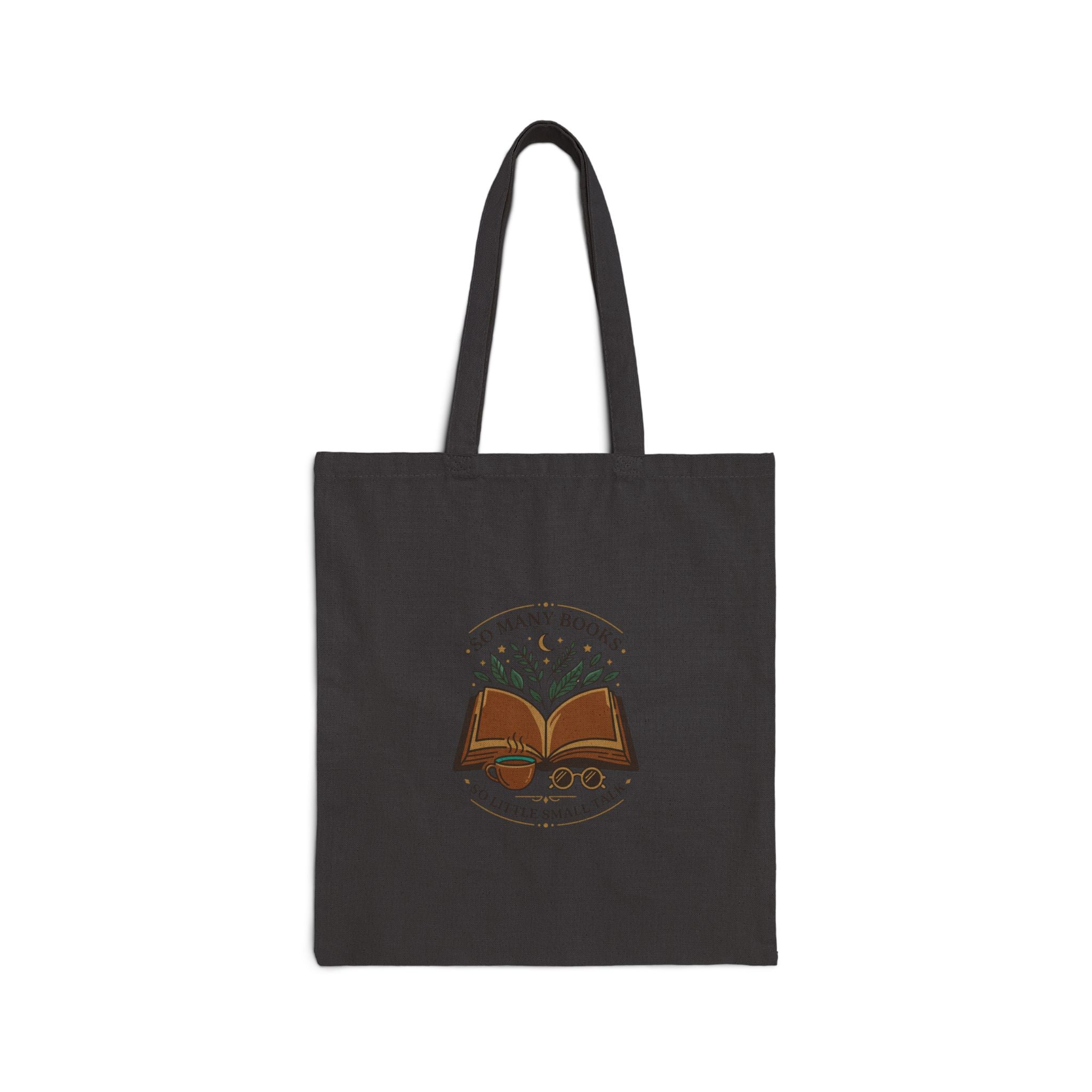 So Many Books Library Tote | Book Lover, Dark Academia Canvas