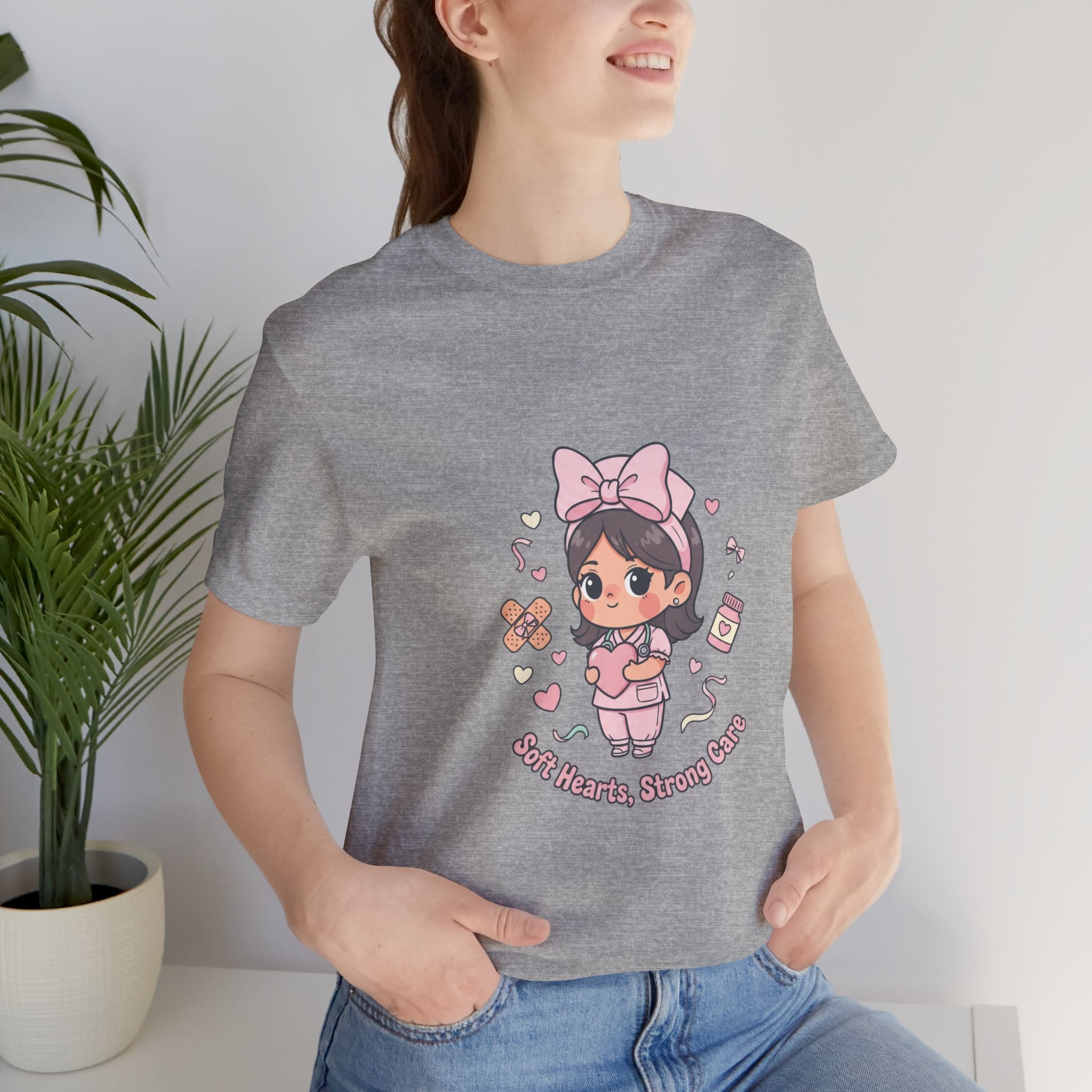 Cute Nurse Graphic Tee | Coquette medical pastel kawaii nurse merch