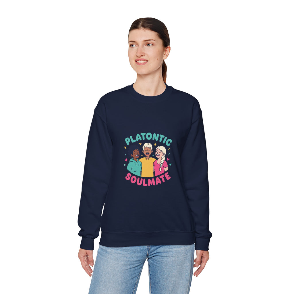 Platonic Soulmate Crewneck Sweatshirt | friendship, platonic love