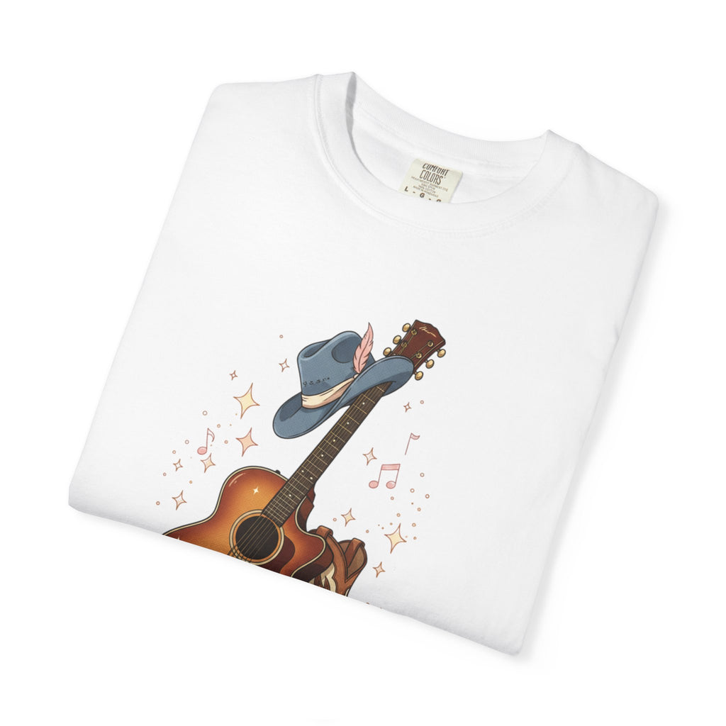 Country Music Guitar T-Shirt — "Country Is My Heaven" Graphic Tee