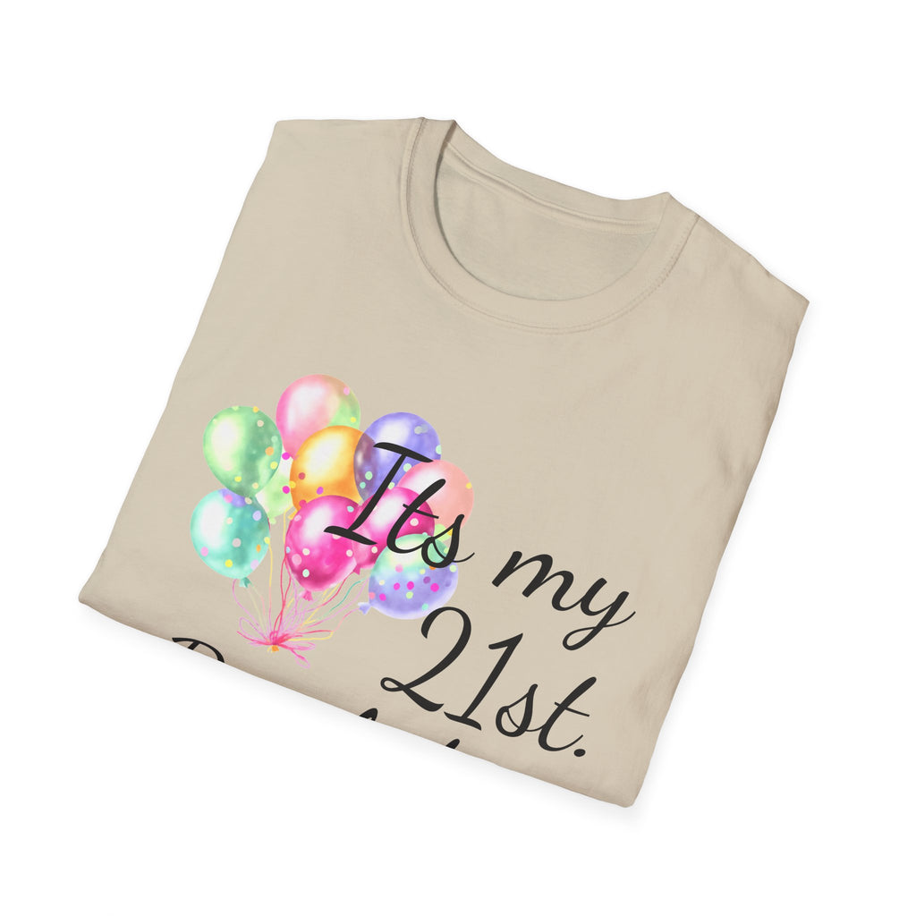 Birthday Balloons T-Shirt — "It's My" Celebration Tee
