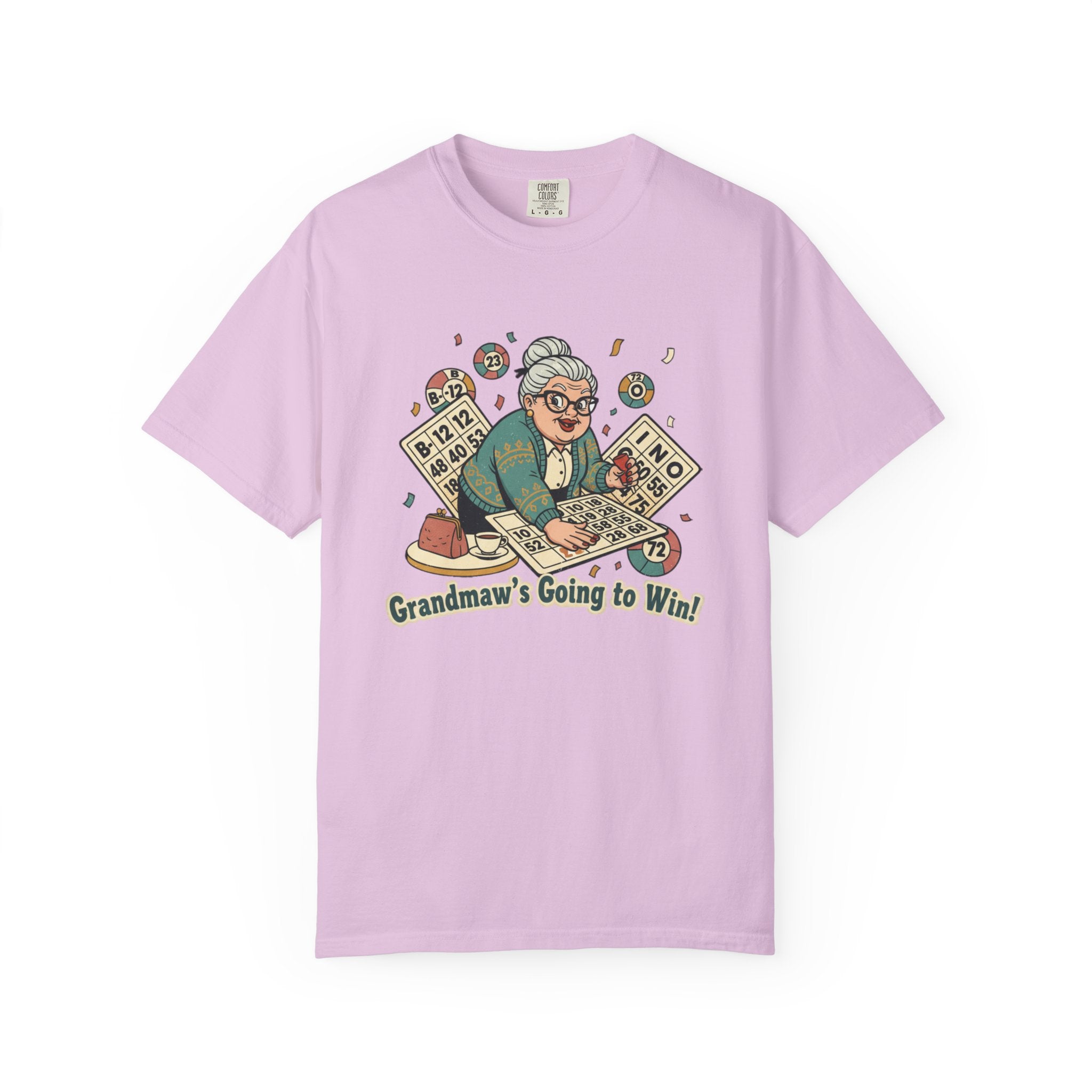Grandmaw Playing Bingo T-Shirt — Funny Bingo Grandma Tee