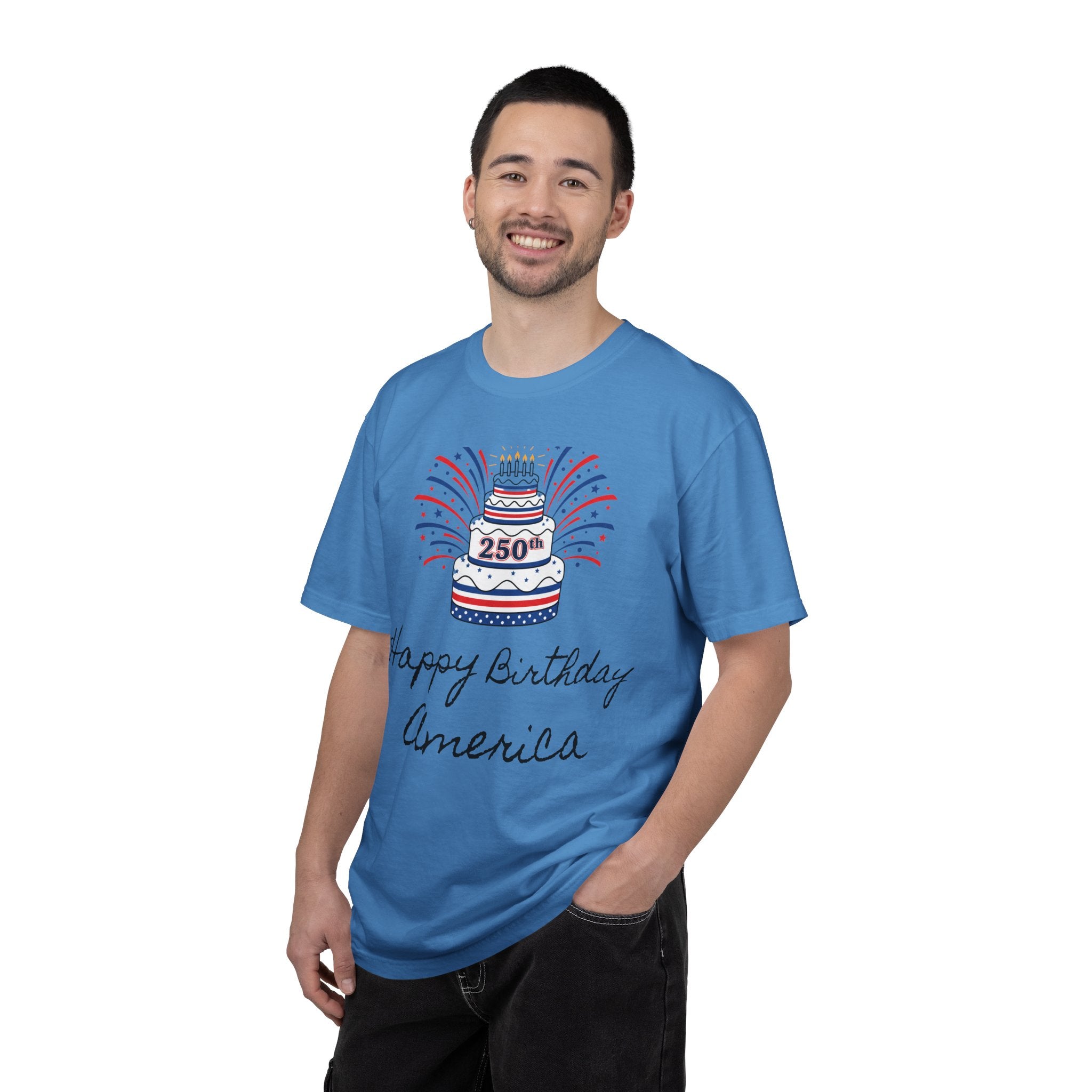 Happy 250th Birthday Cake T-Shirt