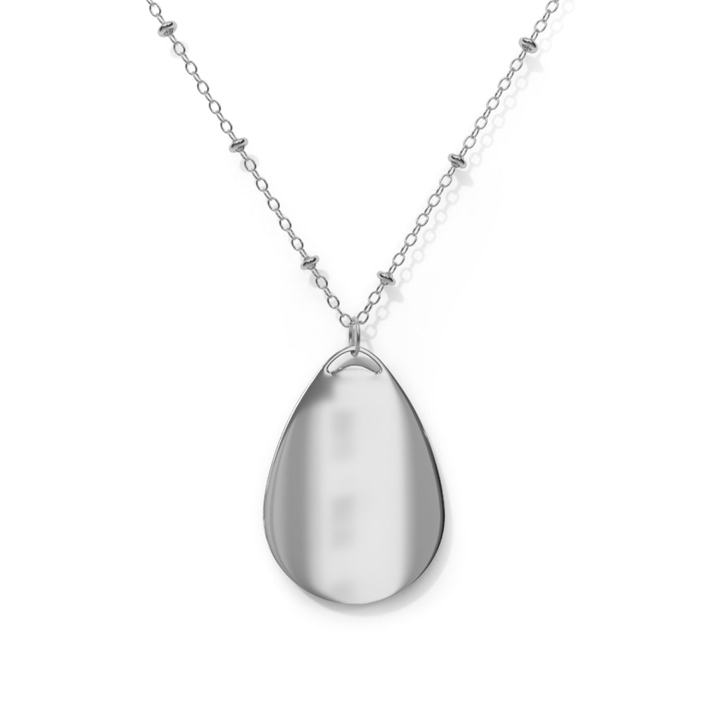 Rose Teardrop Pendant Necklace — Oval Rose Pendant Jewelry