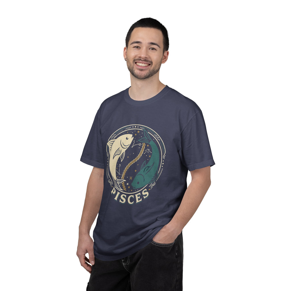 Pisces Zodiac T-Shirt — Yin Yang Fish Astrological Tee