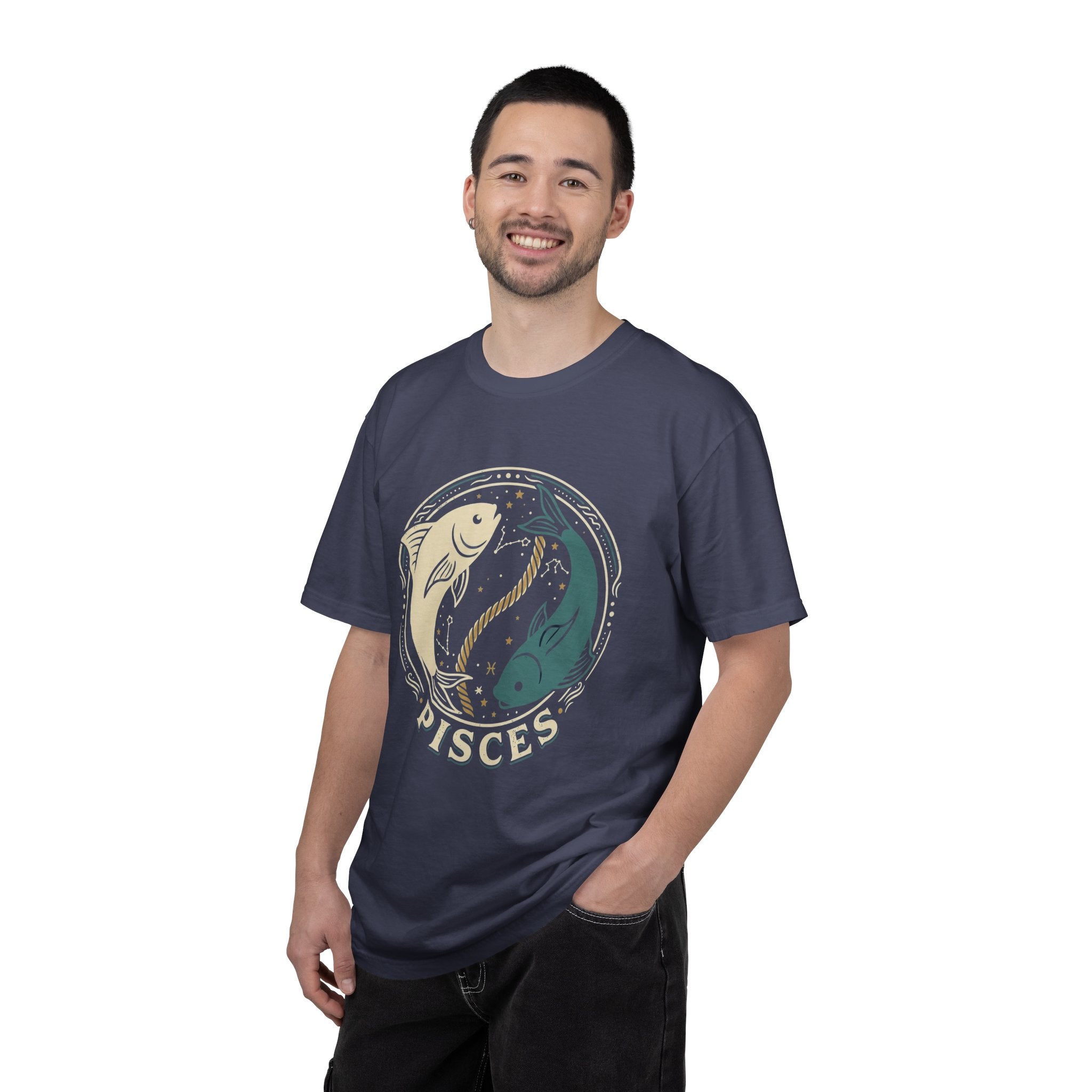 Pisces Zodiac T-Shirt — Yin Yang Fish Astrological Tee
