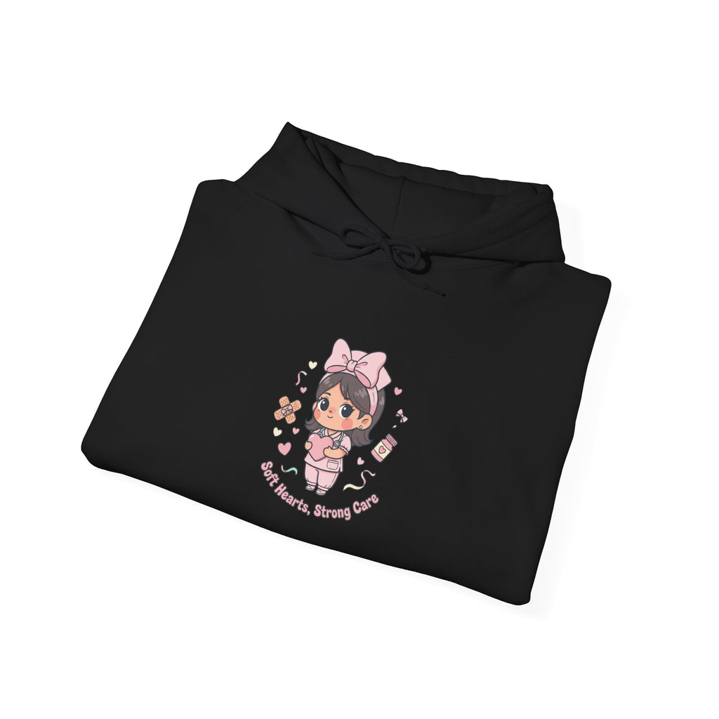Cute Nurse Kawaii Graphic Hoodie | pastel coquette medical design