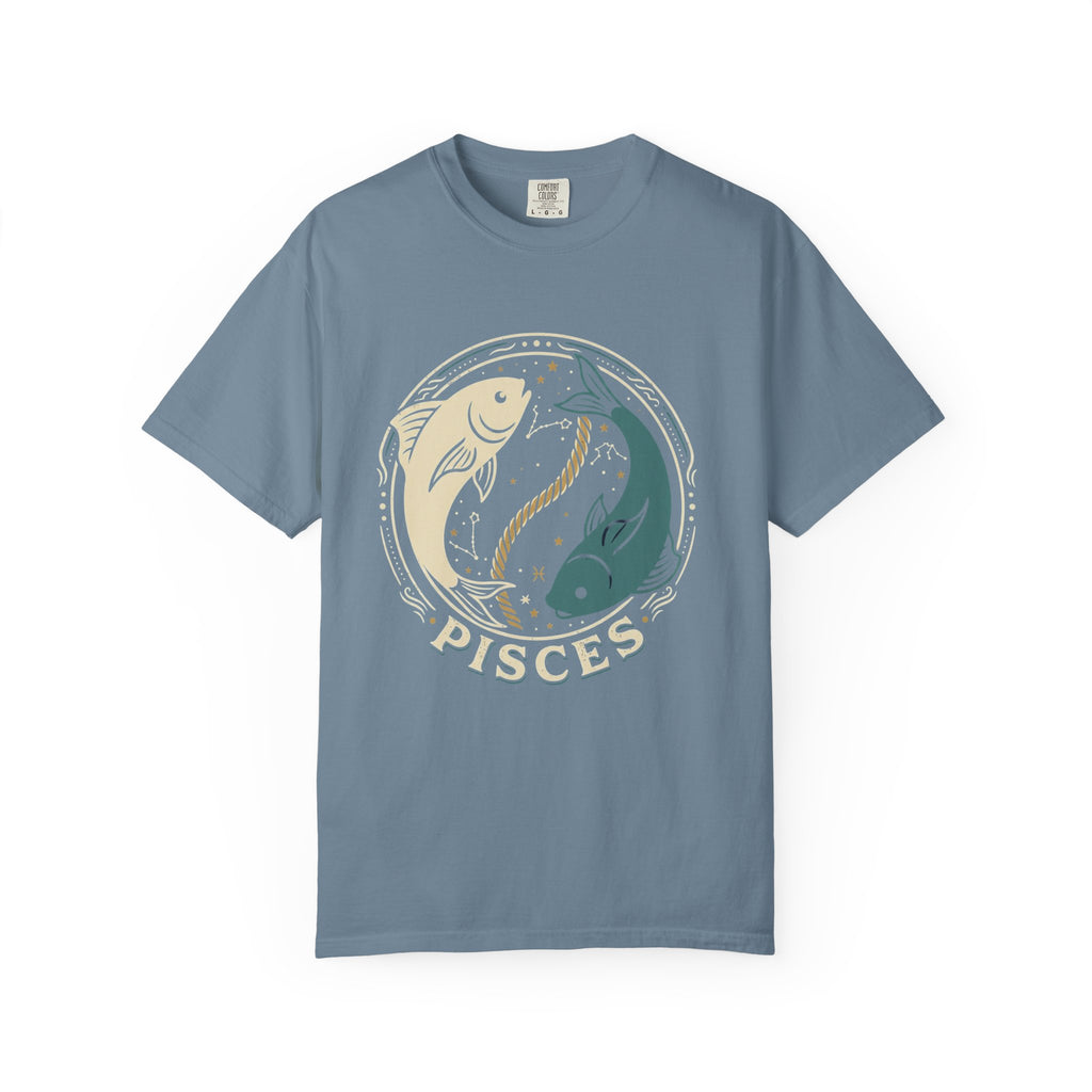 Pisces Zodiac T-Shirt — Yin Yang Fish Astrological Tee
