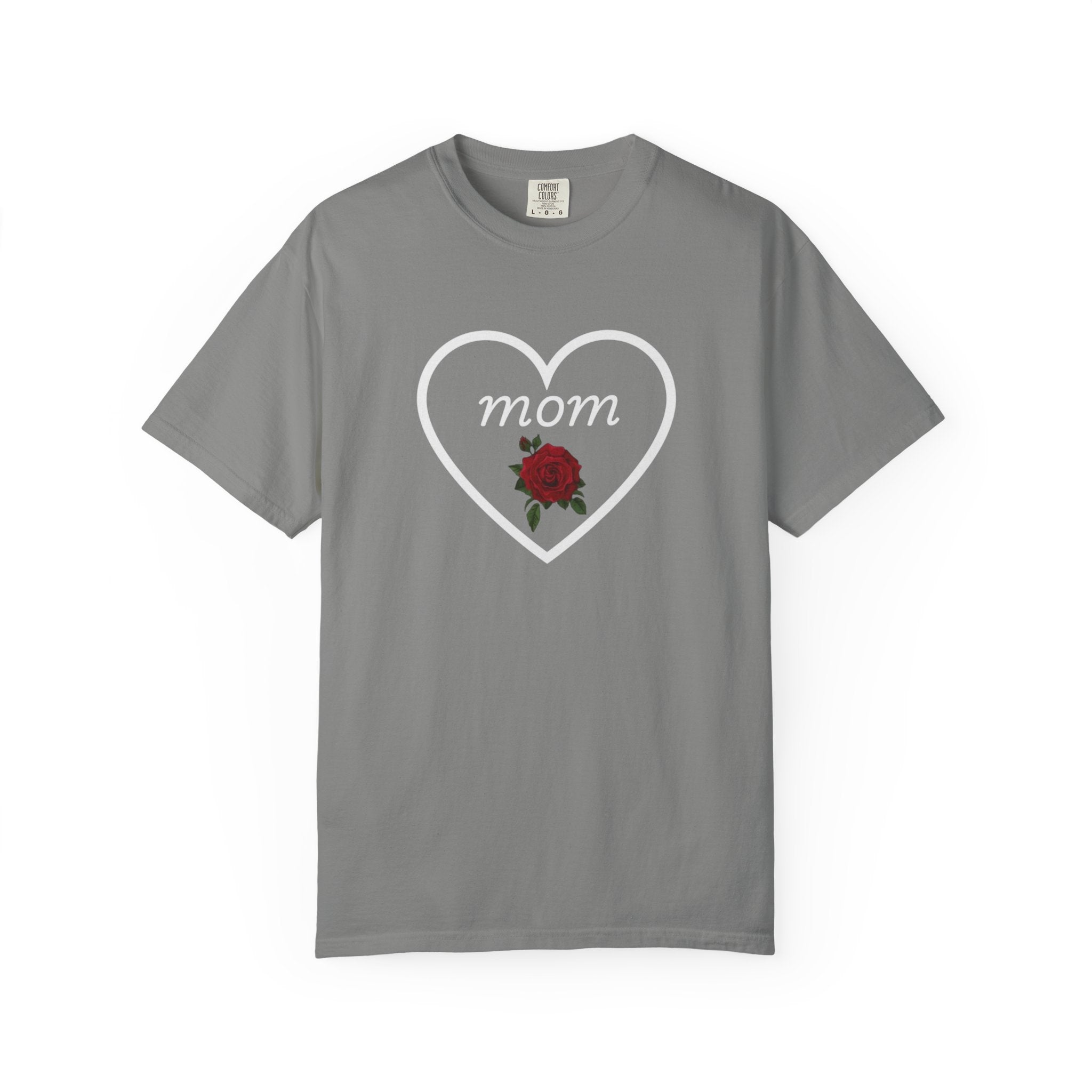 Rose Heart T‑Shirt — Mom Floral Graphic Tee