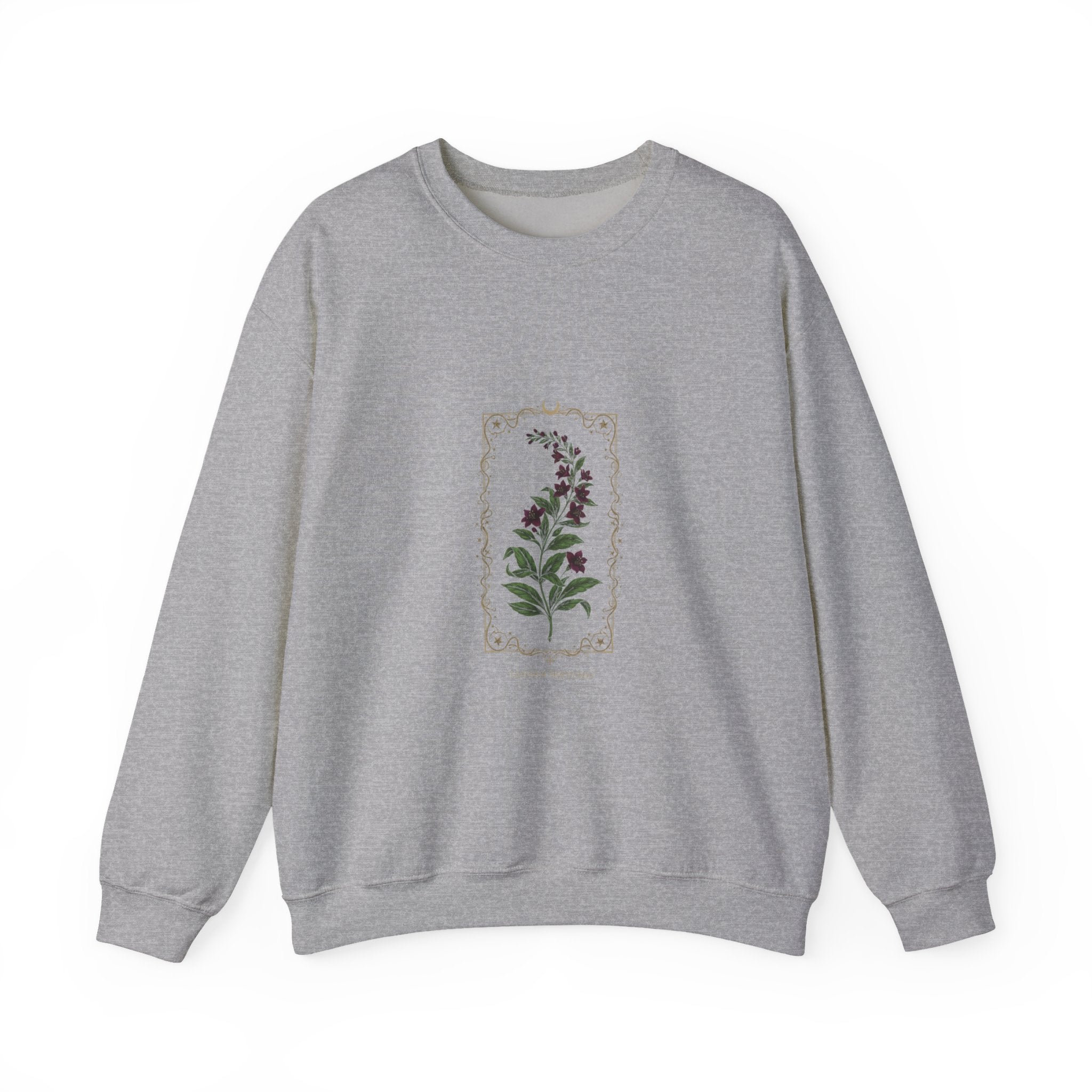 Nightshade Botanical Crewneck Sweatshirt | dark botanical, gothic floral