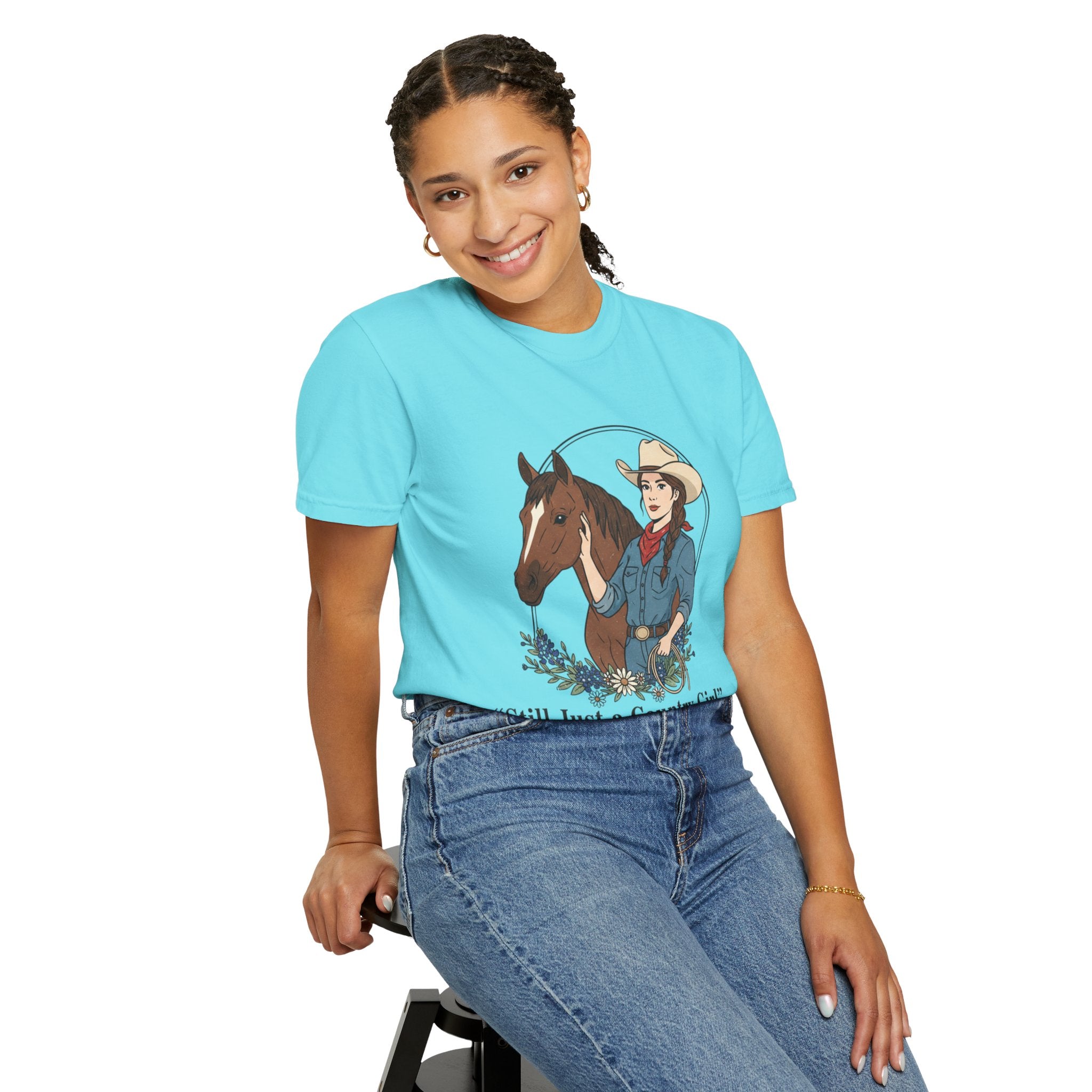 Still Just a Country Girl T-Shirt — Cowboy Cowgirl Horse Graphic Tee