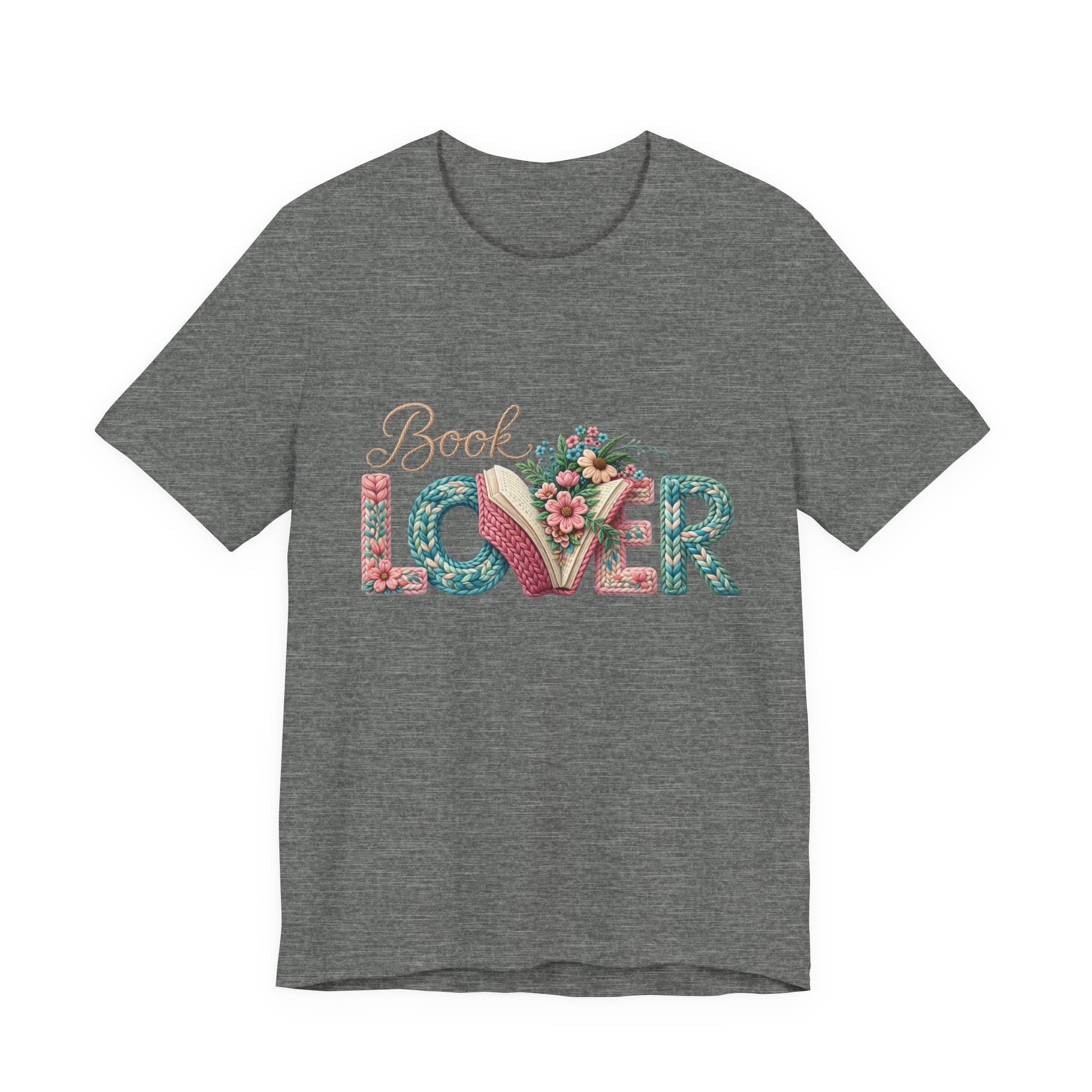 Faux Book Lover Tee — Faux. Floral 'Book Lover' Graphic T-Shirt