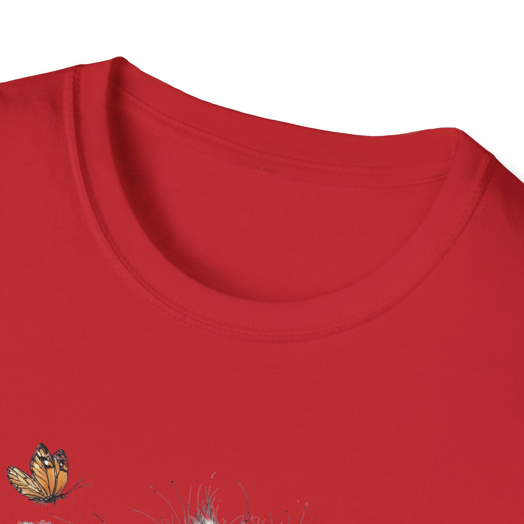 Cute Kitten & Butterfly T-Shirt — Adorable Cat Graphic Tee for Cat Lovers