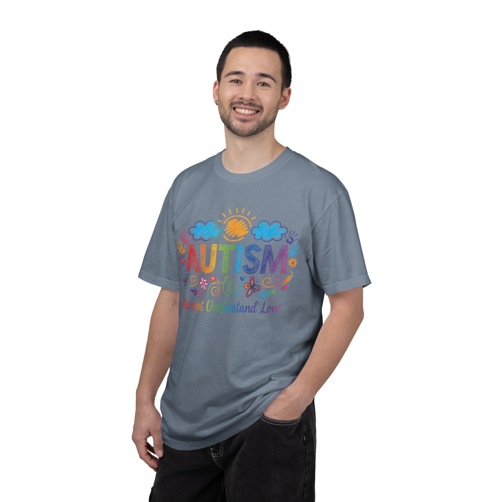 Autism Awareness T-Shirt — "Accept Understand Love" Colorful Support Tee