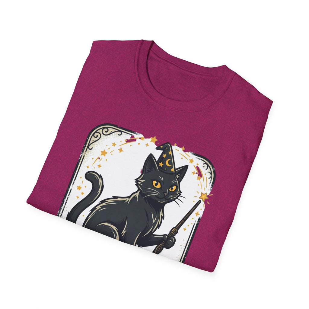 Magician Cat T-Shirt — "The Mysterious Cat" Cute Black Cat Magic Graphic Tee