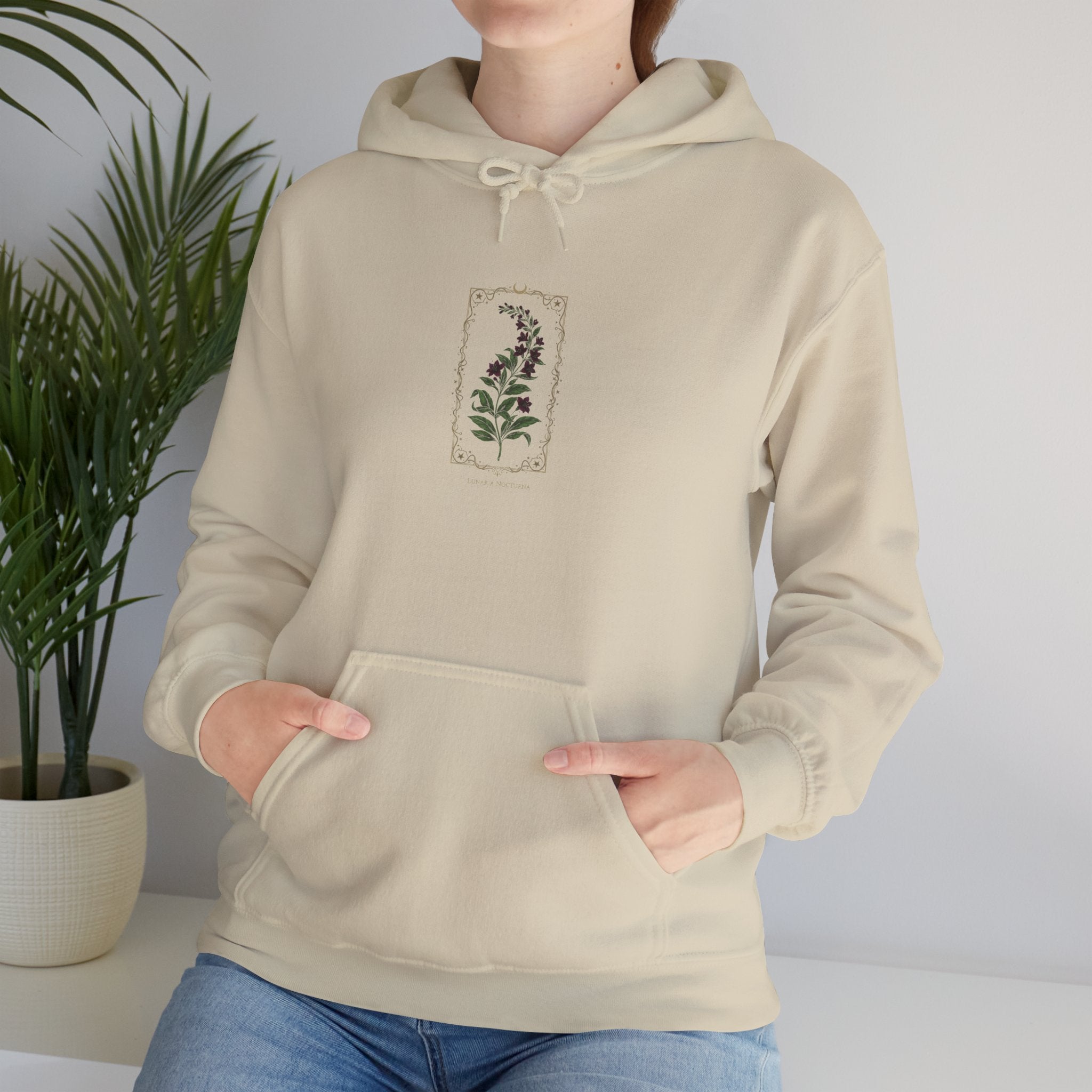 Nightshade Botanical Hoodie | dark botanical, witchy garden