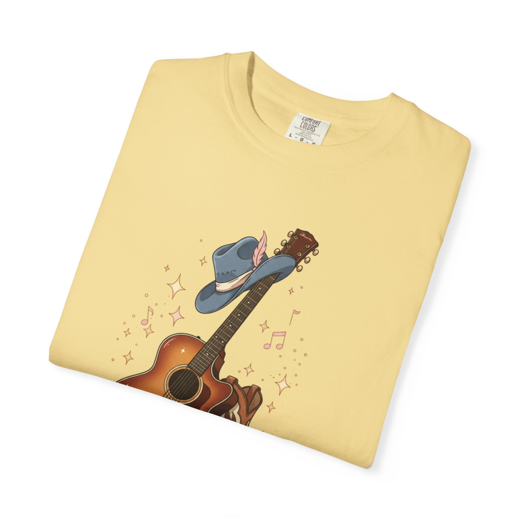 Country Music Guitar T-Shirt — "Country Is My Heaven" Graphic Tee
