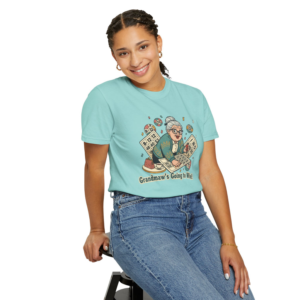 Grandmaw Playing Bingo T-Shirt — Funny Bingo Grandma Tee
