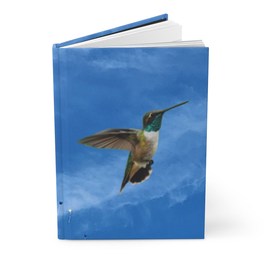 Hummingbird Sky Hardcover Journal — Nature-Inspired Notebook for Bird Lovers