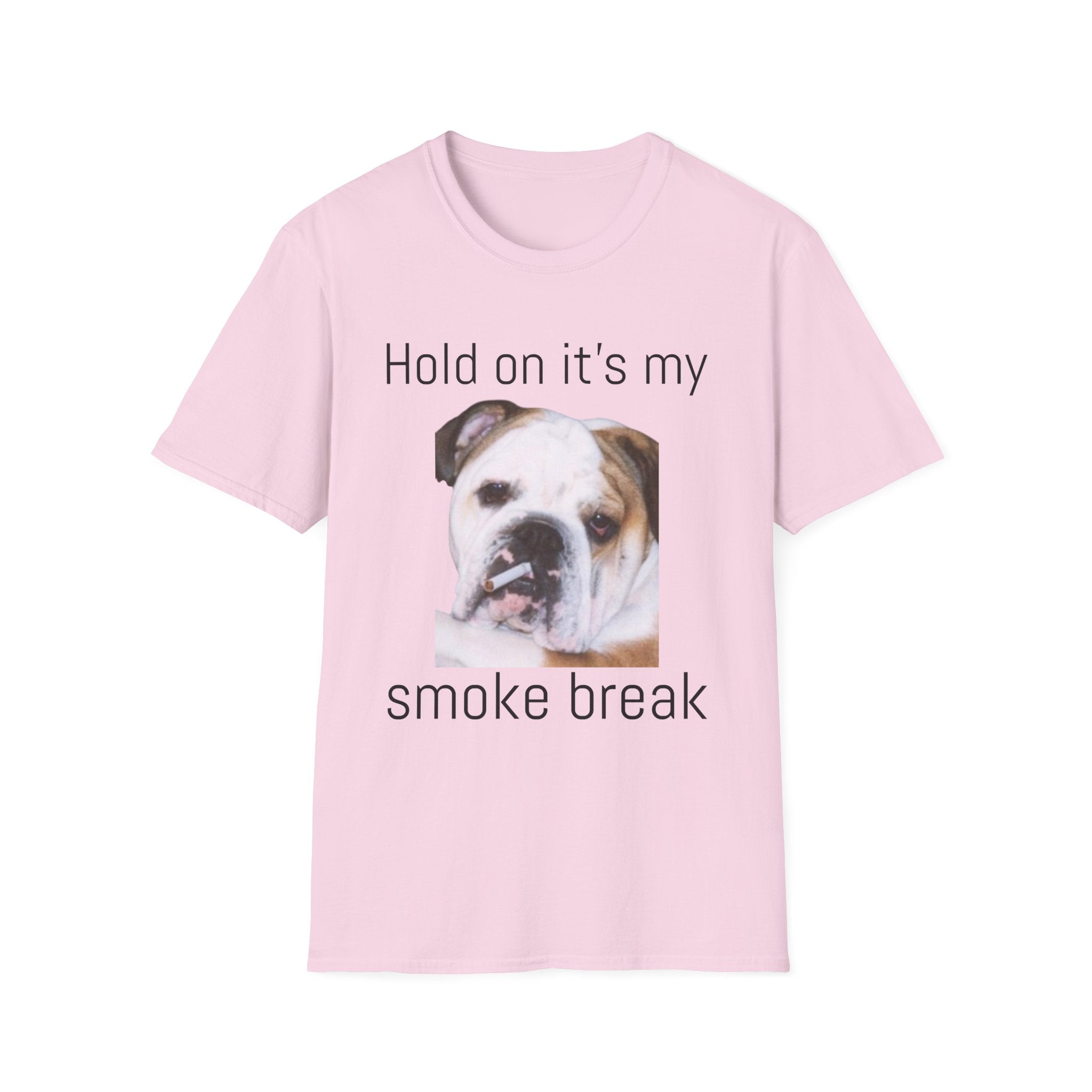 Funny Smoking Bulldog T-Shirt — Humorous Bulldog Graphic Tee