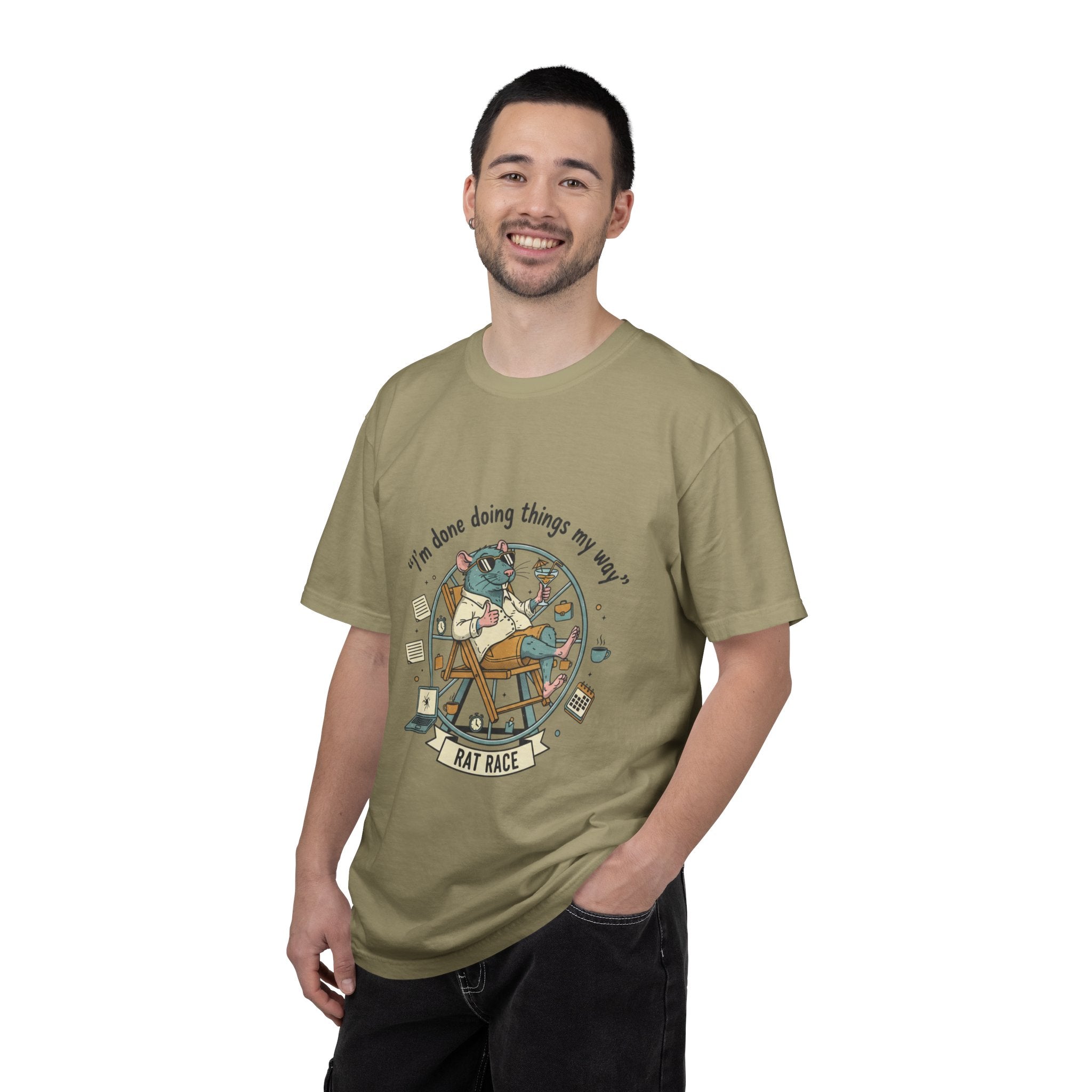 Rat Race T-Shirt — "I’m Done ,Doing Things My Way" Casual Graphic Tee