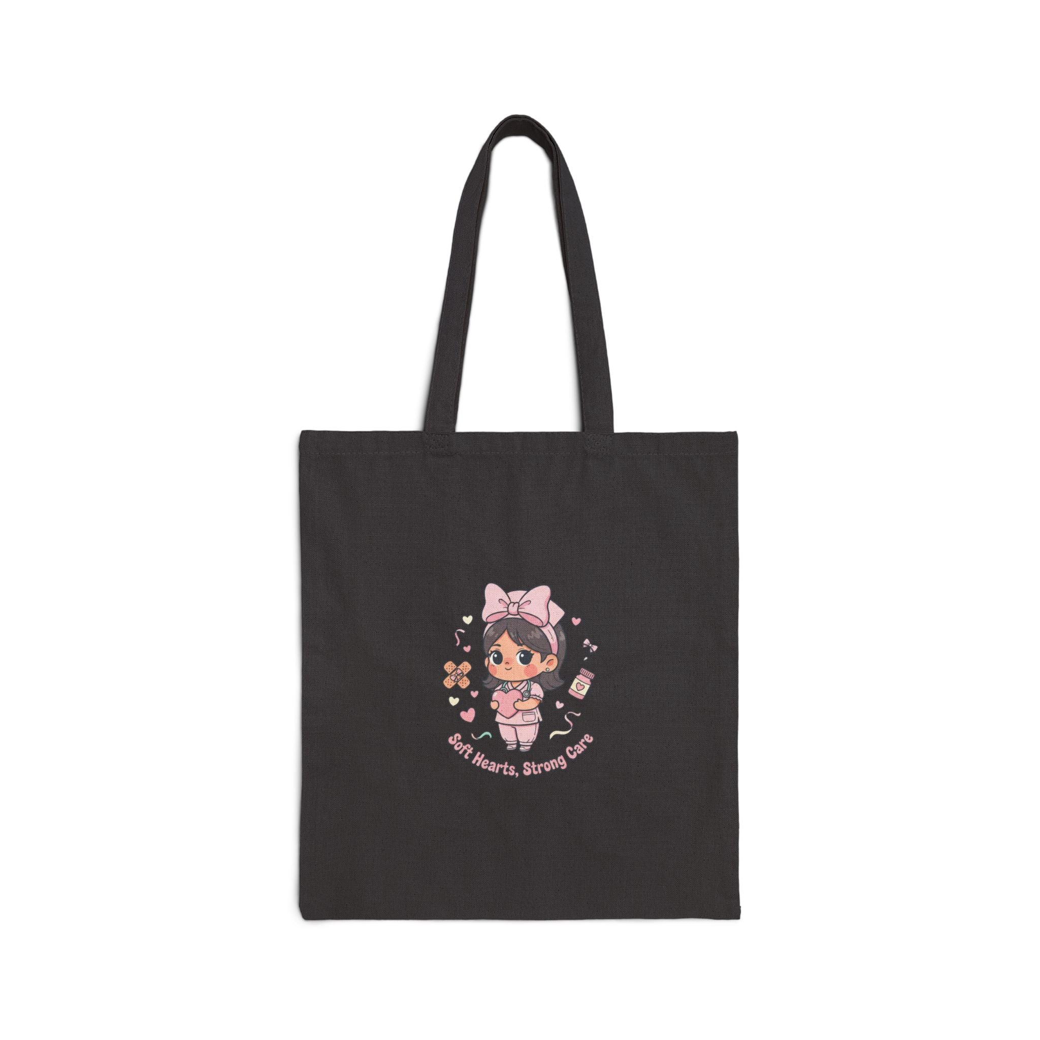 Kawaii Cute Nurse Tote | pastel healthcare design, coquette medical graphic