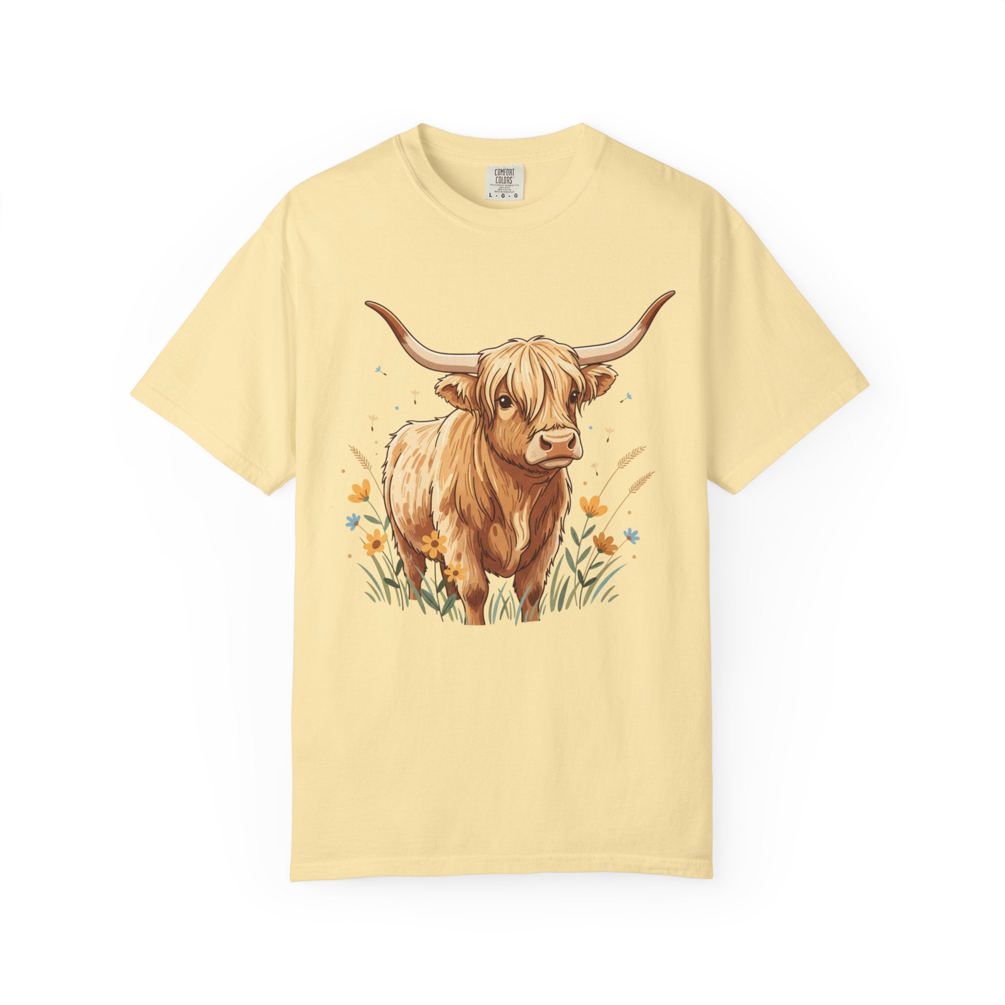 Highland Cow Graphic T‑Shirt — Cute Highland Cattle Tee for Animal Lovers