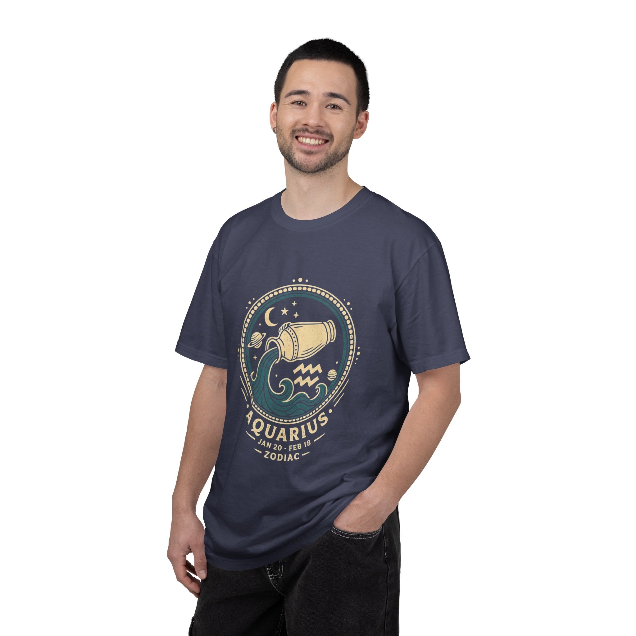 Aquarius Zodiac T-Shirt — Water Bearer Astrology Tee