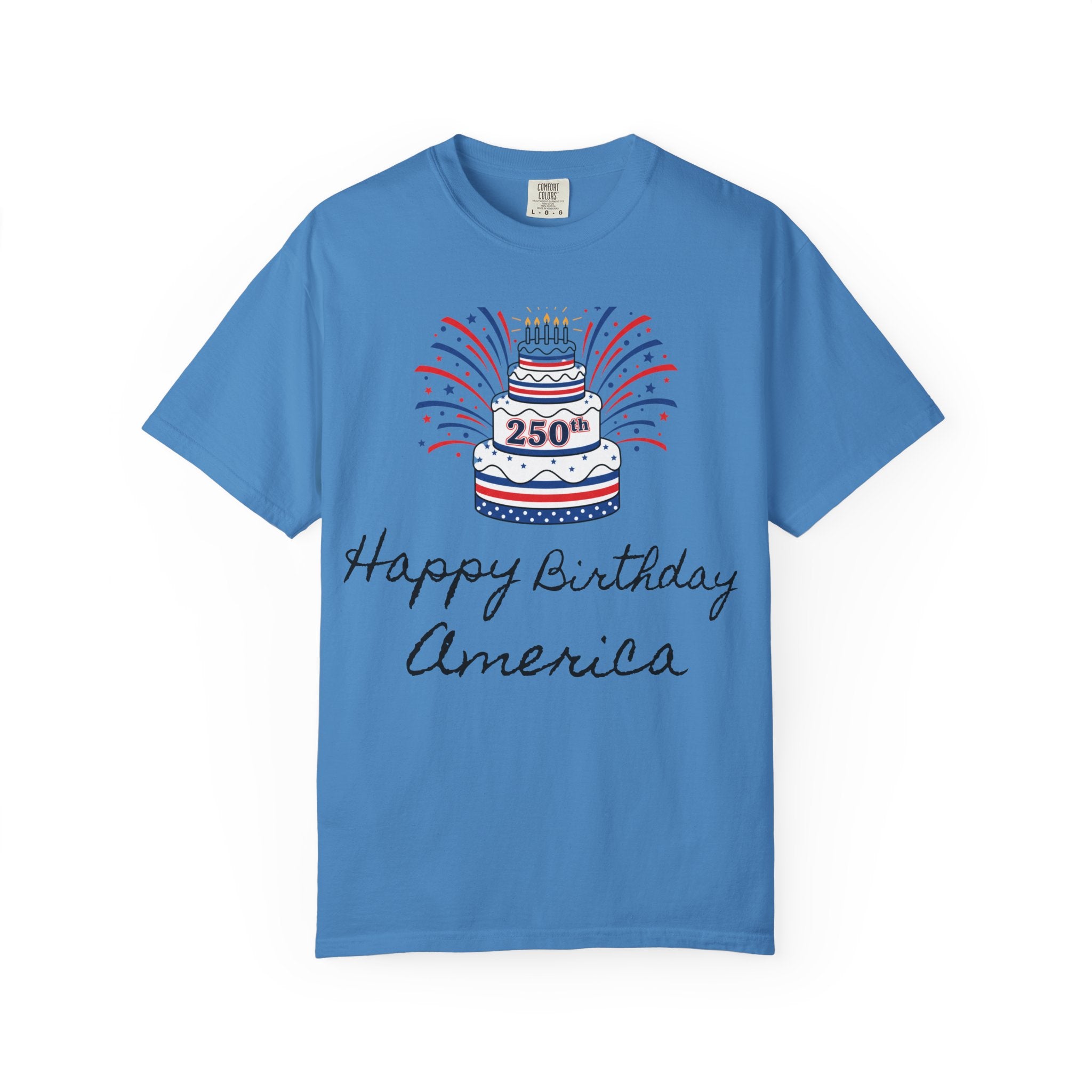Happy 250th Birthday Cake T-Shirt