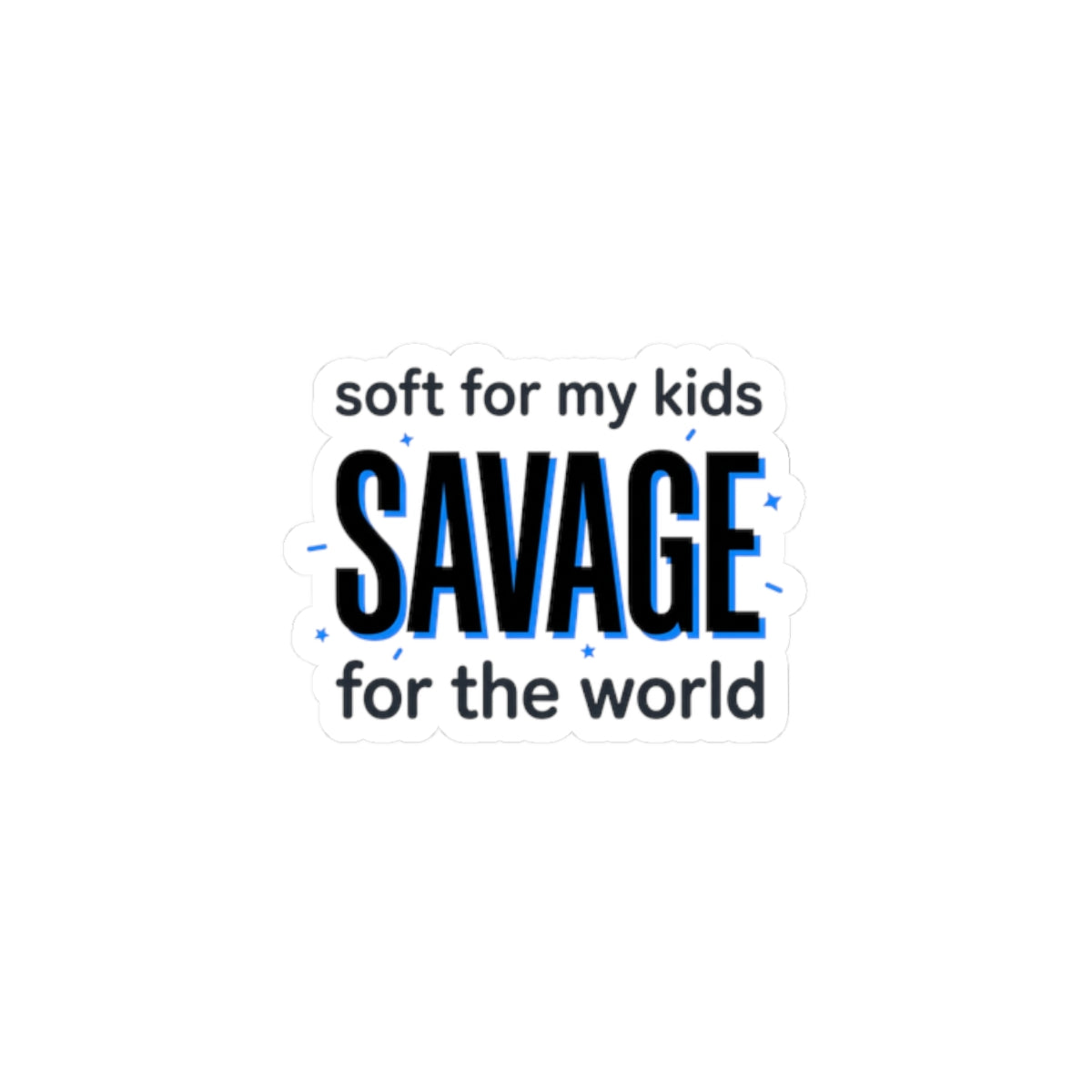 Savage Mom Sticker | Minimal Typographic Mother’s Day, Mama Identity