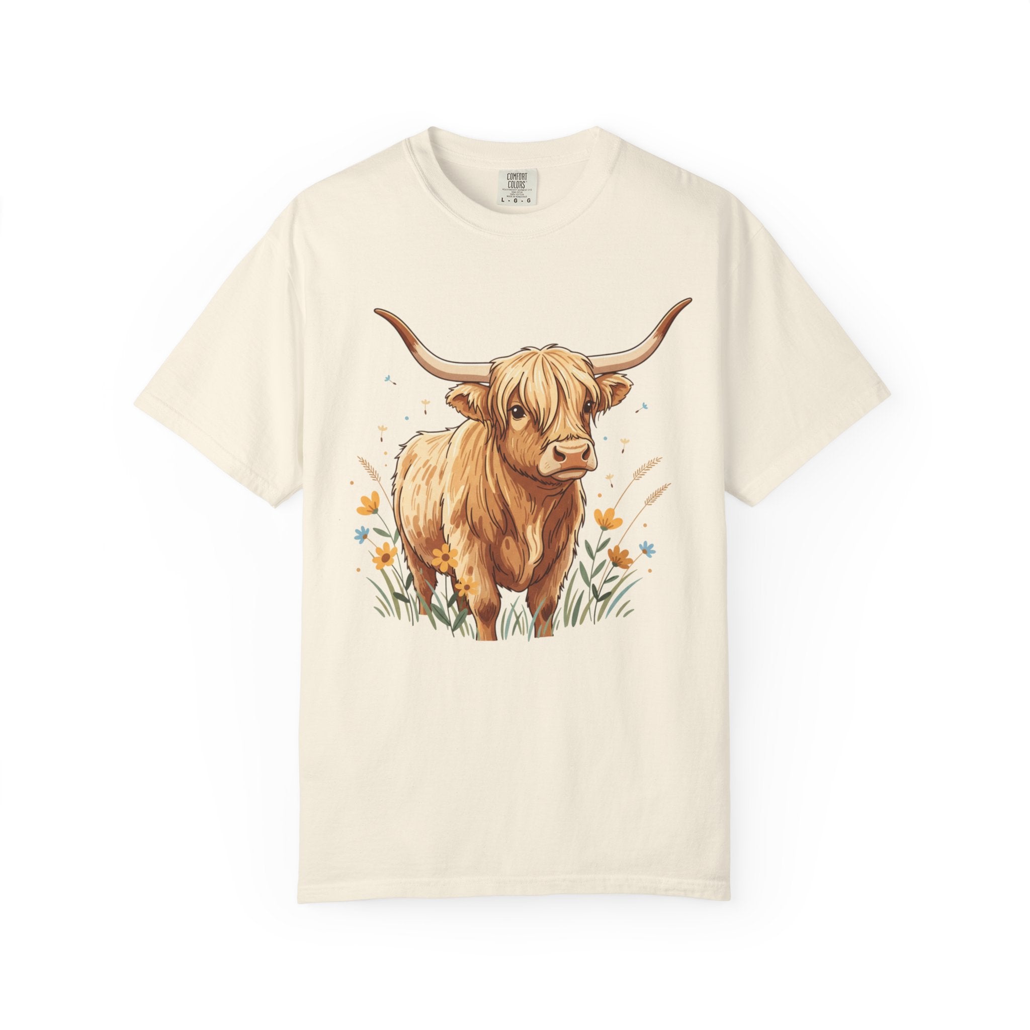 Highland Cow Graphic T‑Shirt — Cute Highland Cattle Tee for Animal Lovers