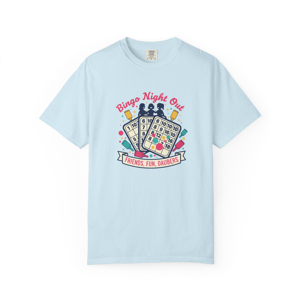 Bingo Night Out T-Shirt — Friends, Fun, Daubers Retro Game Night Tee