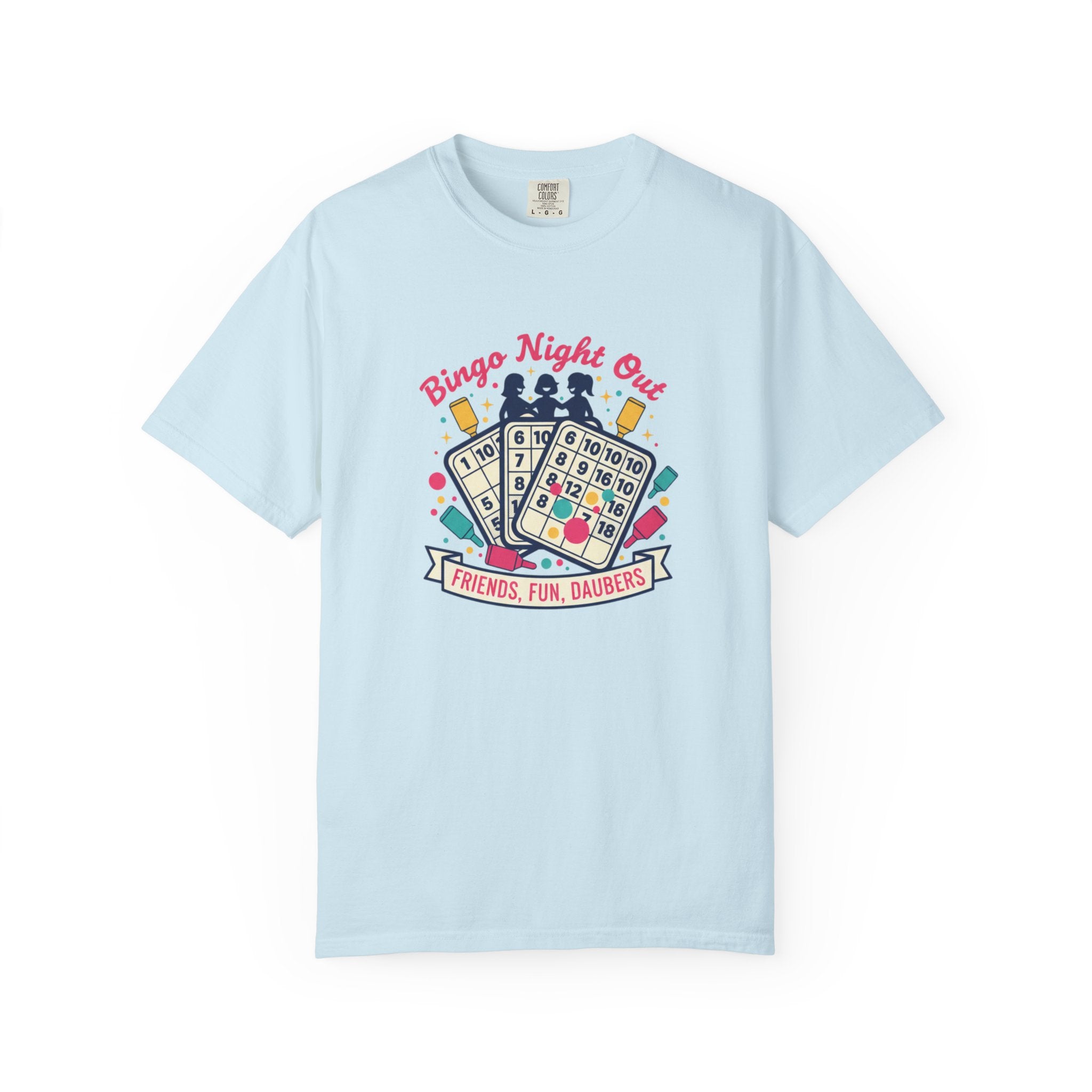 Bingo Night Out T-Shirt — Friends, Fun, Daubers Retro Game Night Tee