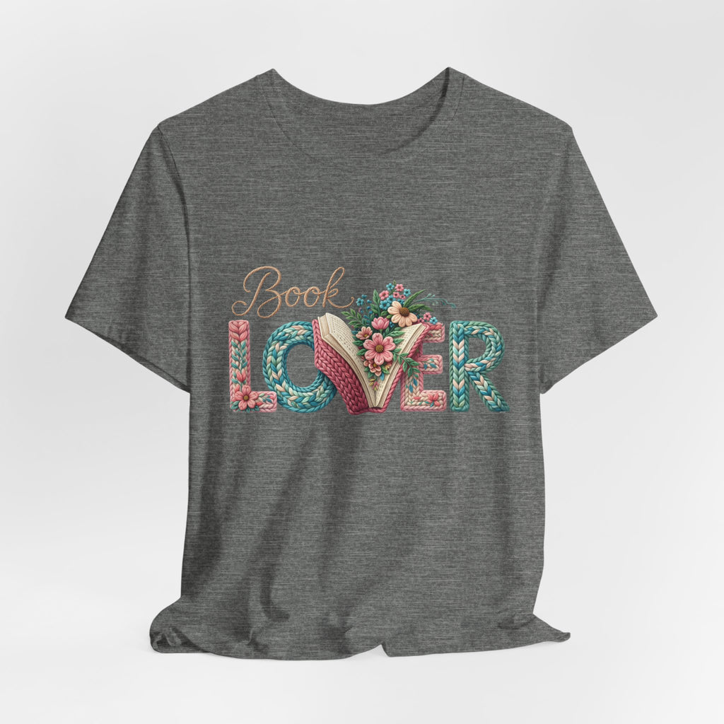 Faux Book Lover Tee — Faux. Floral 'Book Lover' Graphic T-Shirt