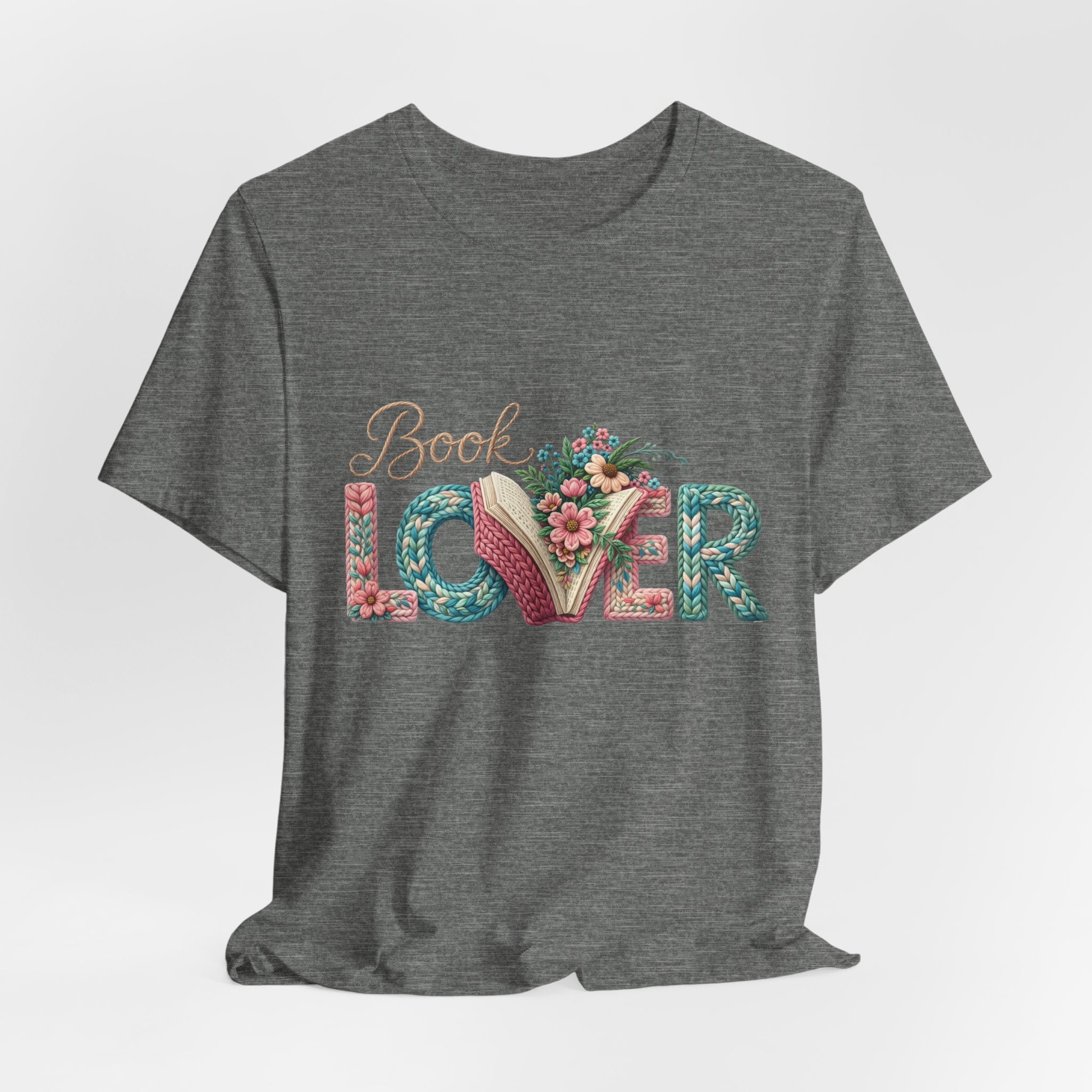 Faux Book Lover Tee — Faux. Floral 'Book Lover' Graphic T-Shirt