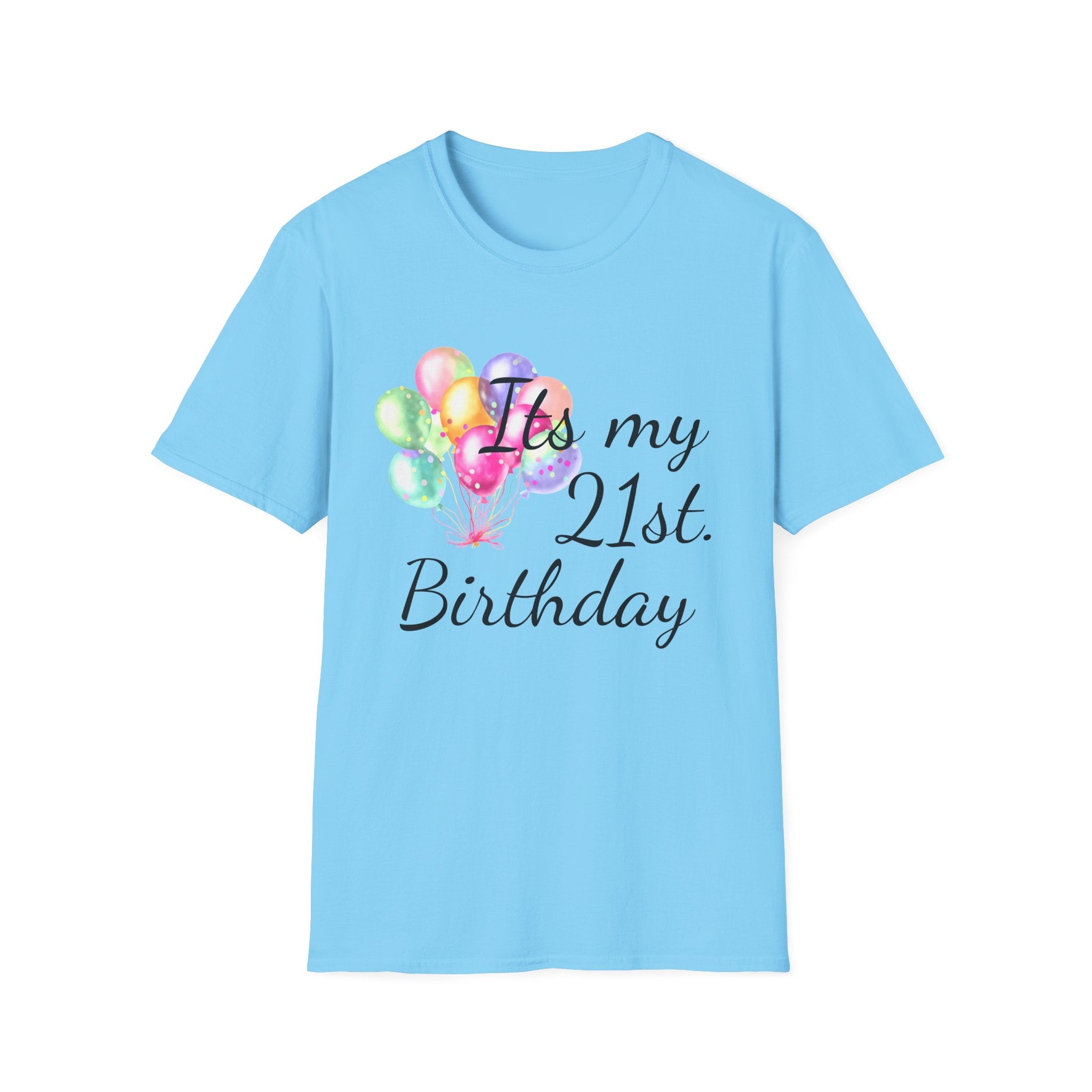 Birthday Balloons T-Shirt — "It's My" Celebration Tee