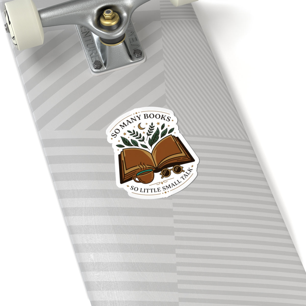 So Many Books Sticker | Book Lover, Cozy Reading Aesthetic