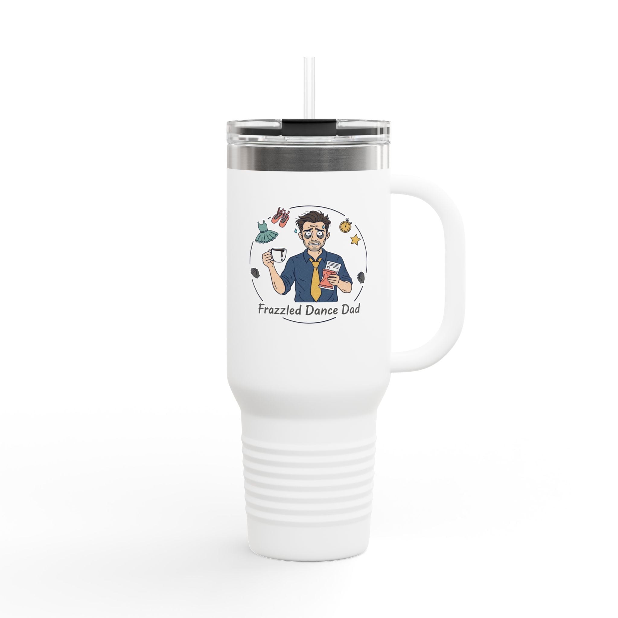 Funny Dance Dad 40oz Insulated Travel Mug