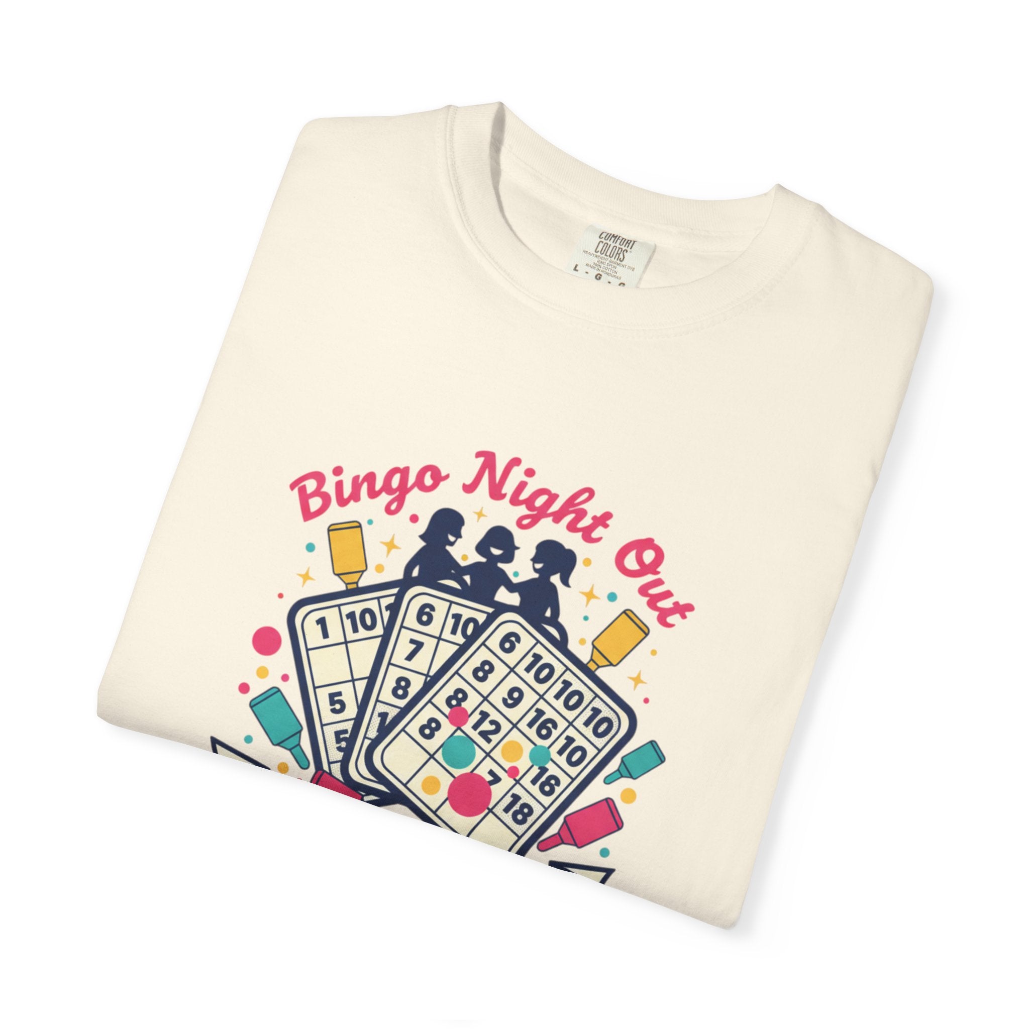 Bingo Night Out T-Shirt — Friends, Fun, Daubers Retro Game Night Tee