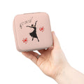 Compact Ballerina Jewelry Travel Case — Portable Ring & Earring Organizer