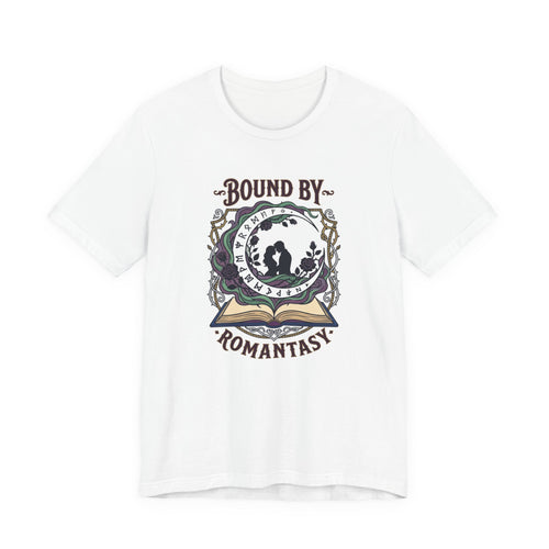 Bound by Romantasy Tee | romantasy reader, enchanted gothic book lover