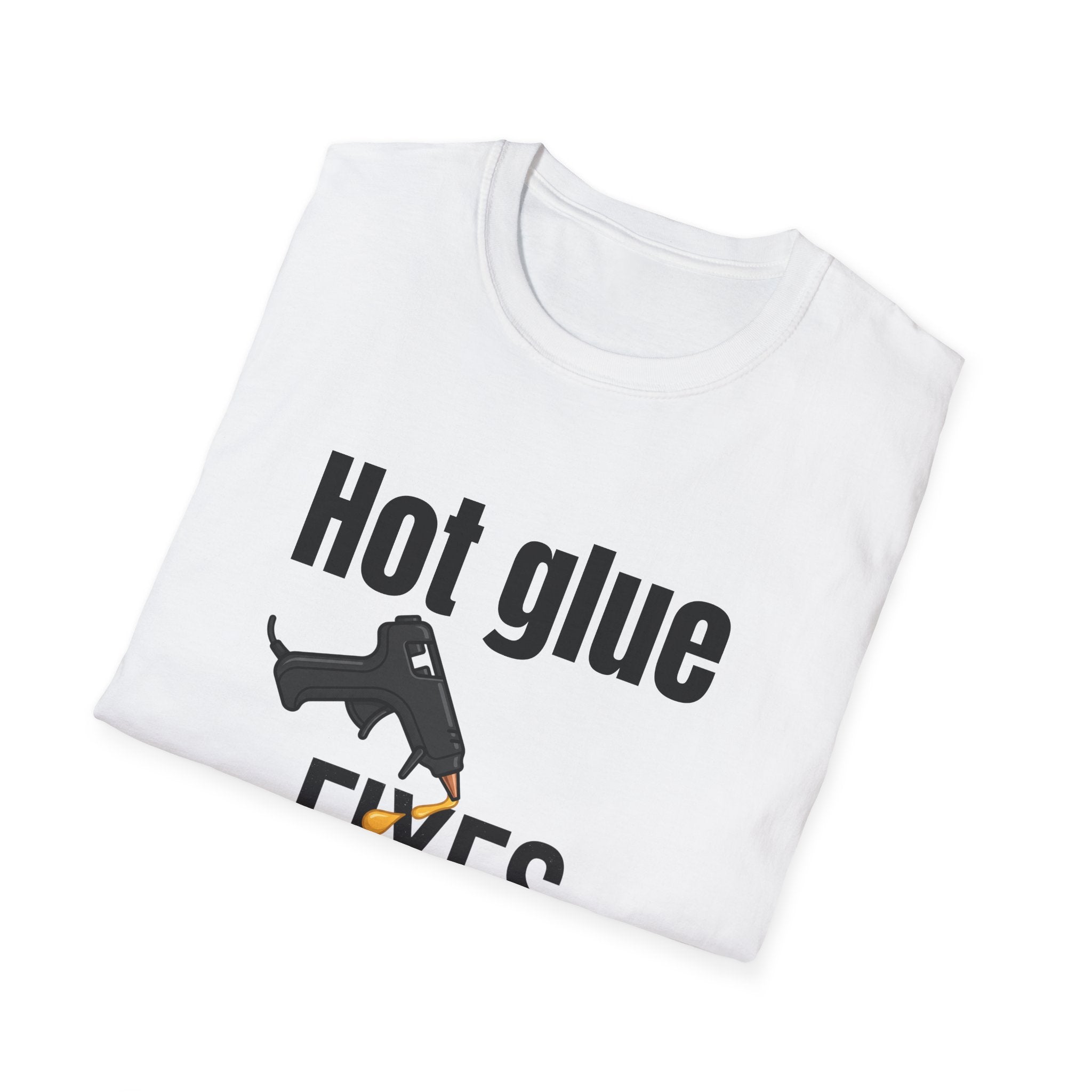 T-Shirt - Fixes Everything (Hot Glue Gun Design)