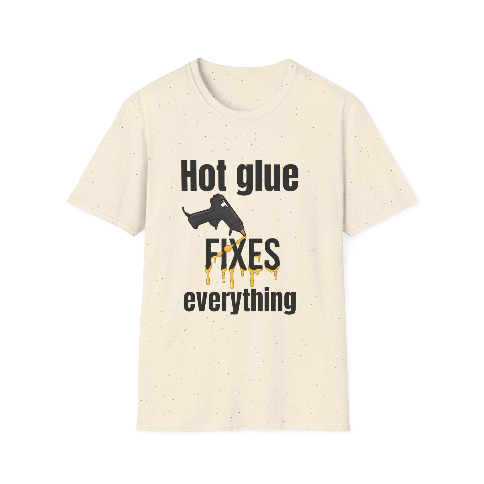 T-Shirt - Fixes Everything (Hot Glue Gun Design)