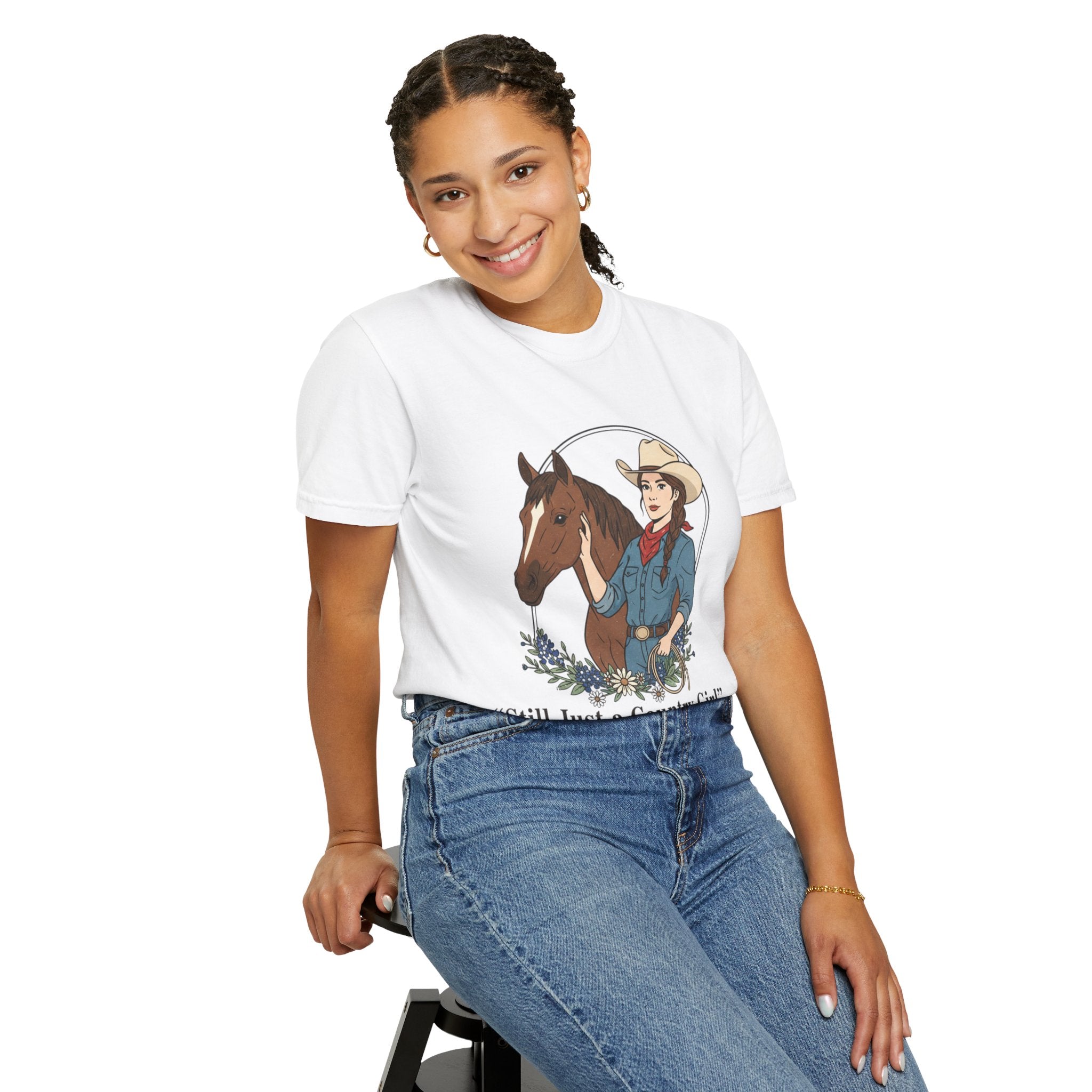 Still Just a Country Girl T-Shirt — Cowboy Cowgirl Horse Graphic Tee