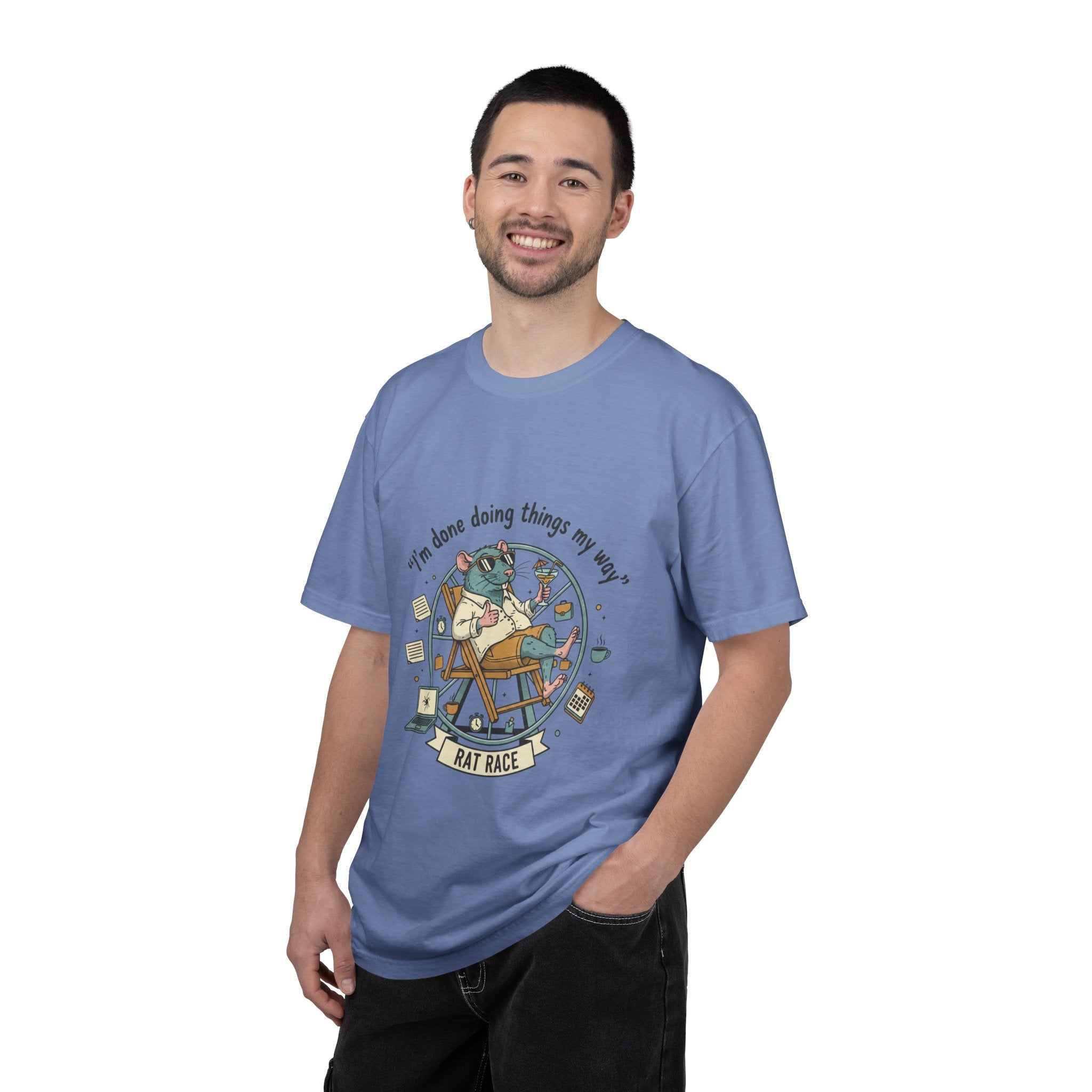 Rat Race T-Shirt — "I’m Done ,Doing Things My Way" Casual Graphic Tee