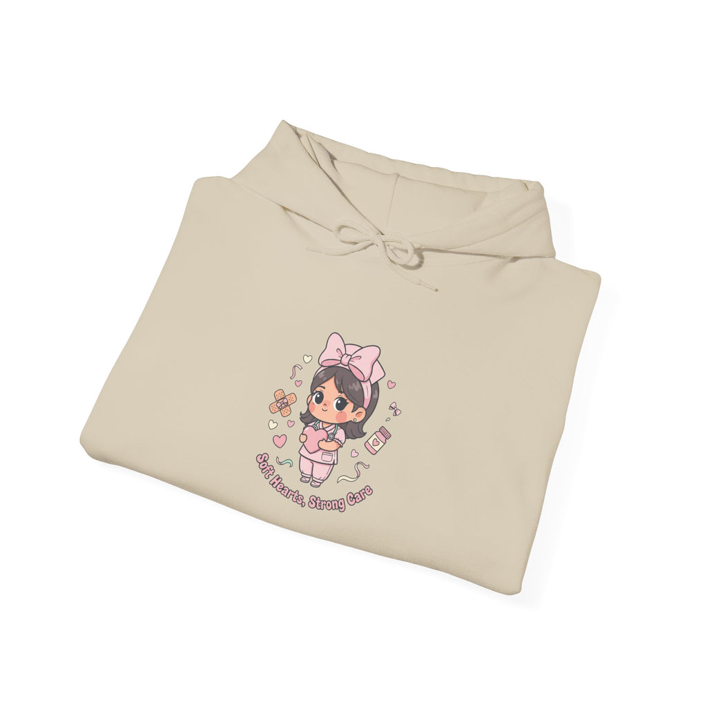Cute Nurse Kawaii Graphic Hoodie | pastel coquette medical design