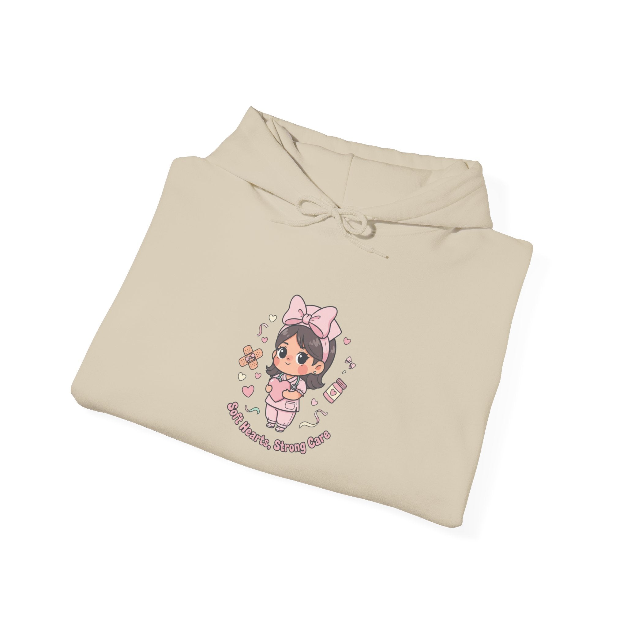 Cute Nurse Kawaii Graphic Hoodie | pastel coquette medical design