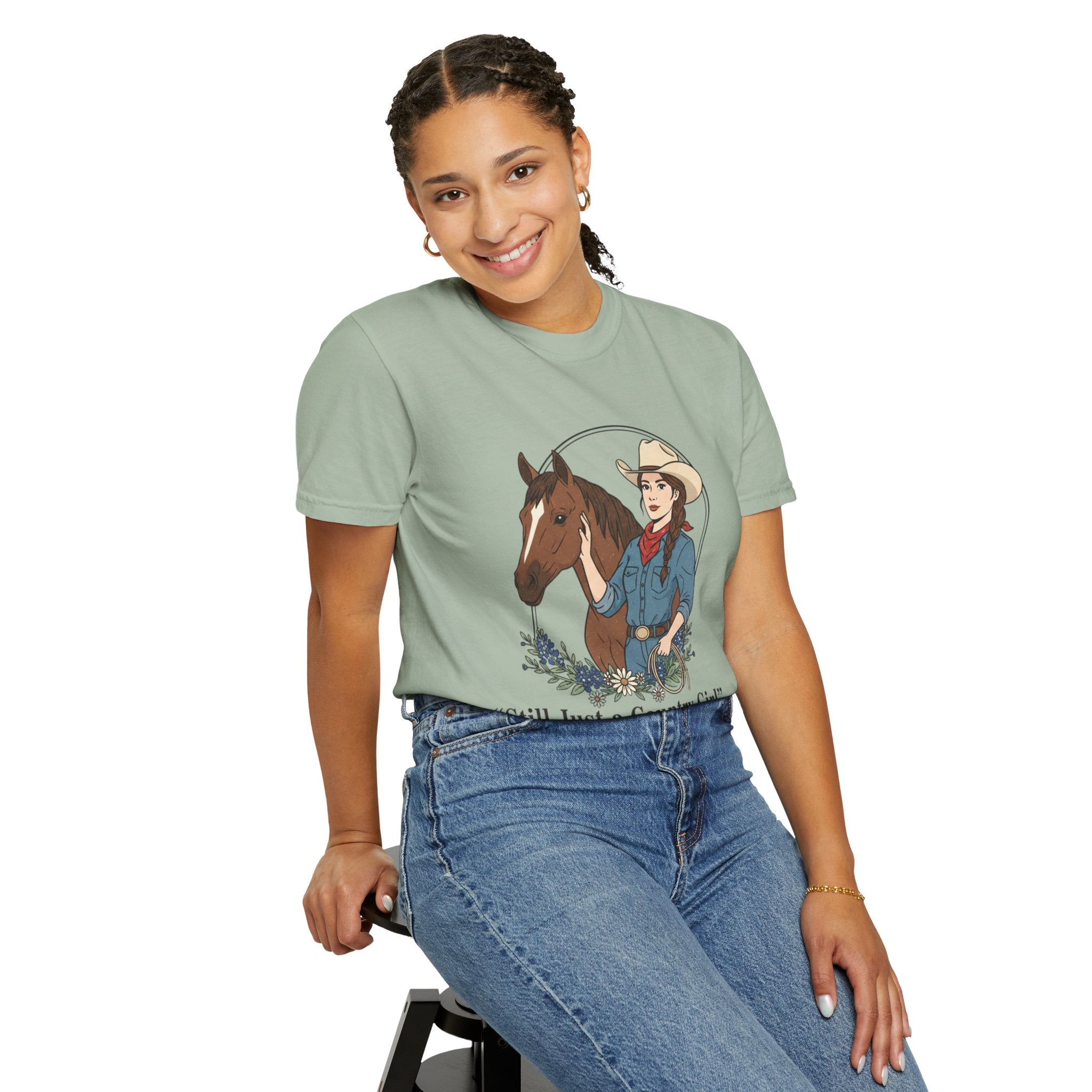 Still Just a Country Girl T-Shirt — Cowboy Cowgirl Horse Graphic Tee